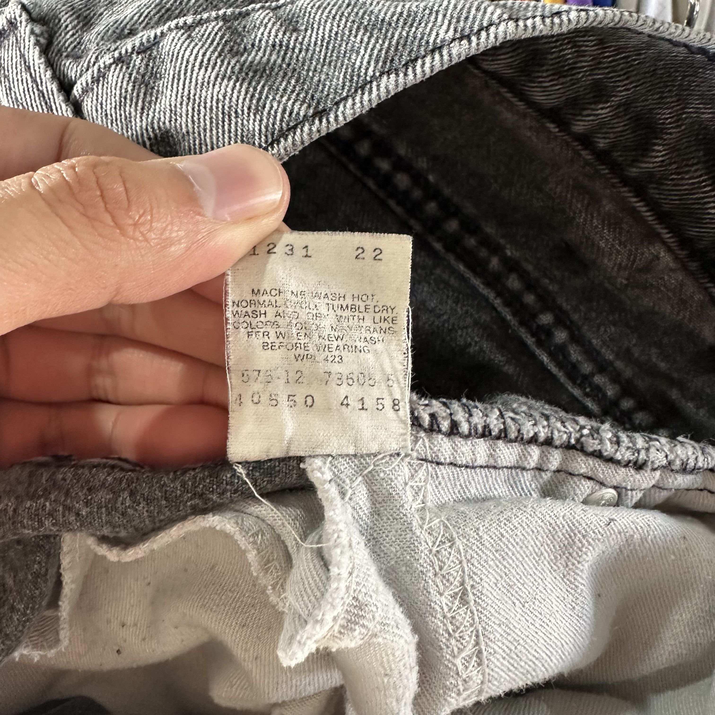 Levi's Vtg Levis Jeans Mens 34x34 Gray Black Tab 40550 4157 USA Size US 34 / EU 50 - 7 Thumbnail
