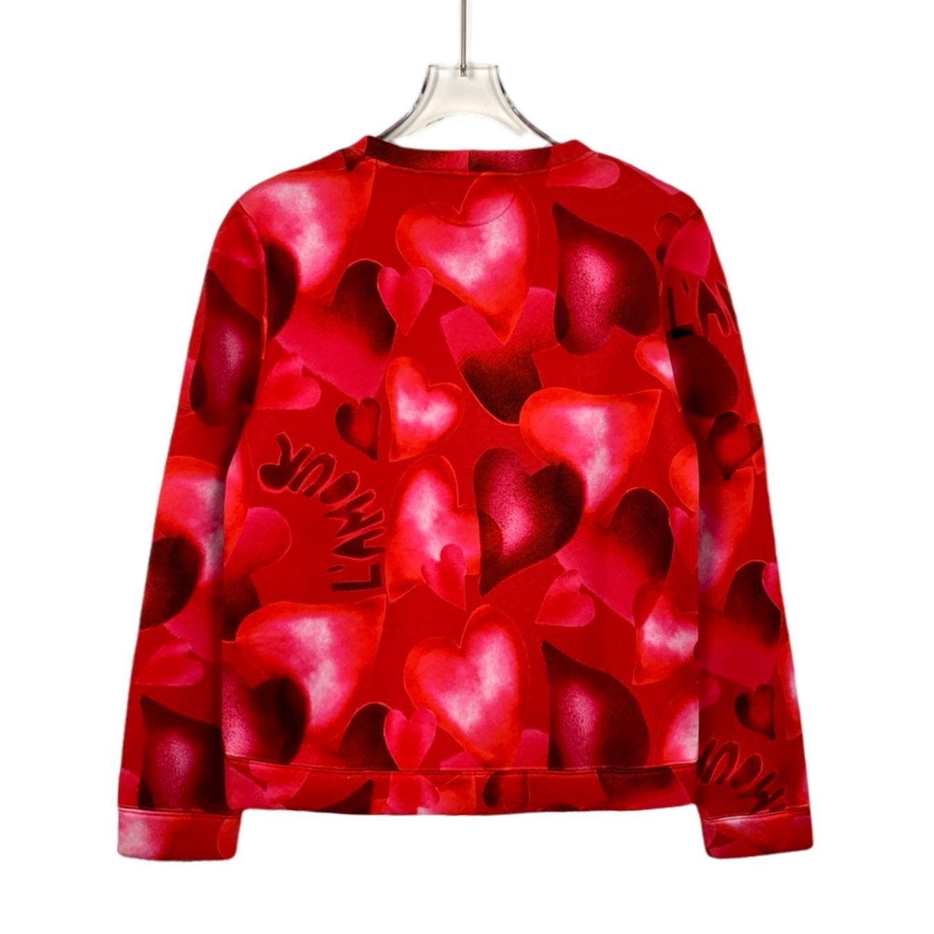 Valentino Valentino Womens LAmour Heart Print Red Sweatshirt Size S / US 4 / IT 40 - 2 Thumbnail