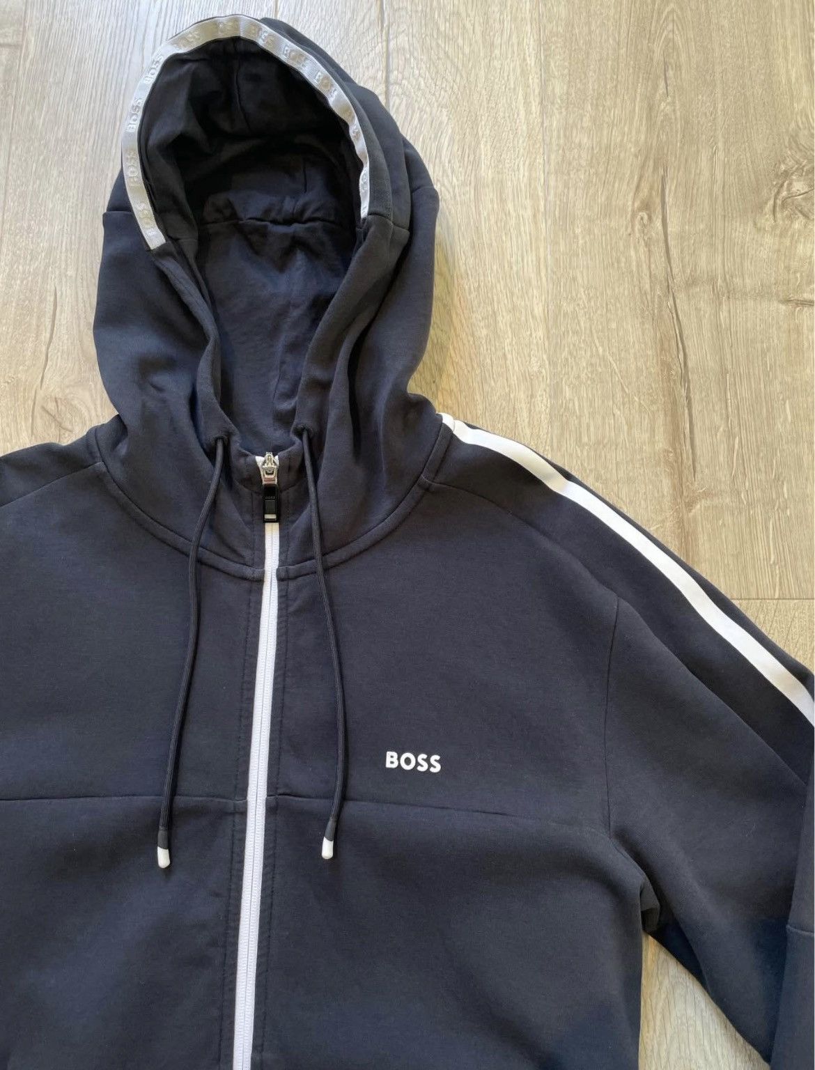 Hugo Boss hugo boss navy zip up hoodie Size US M / EU 48-50 / 2 - 5 Thumbnail