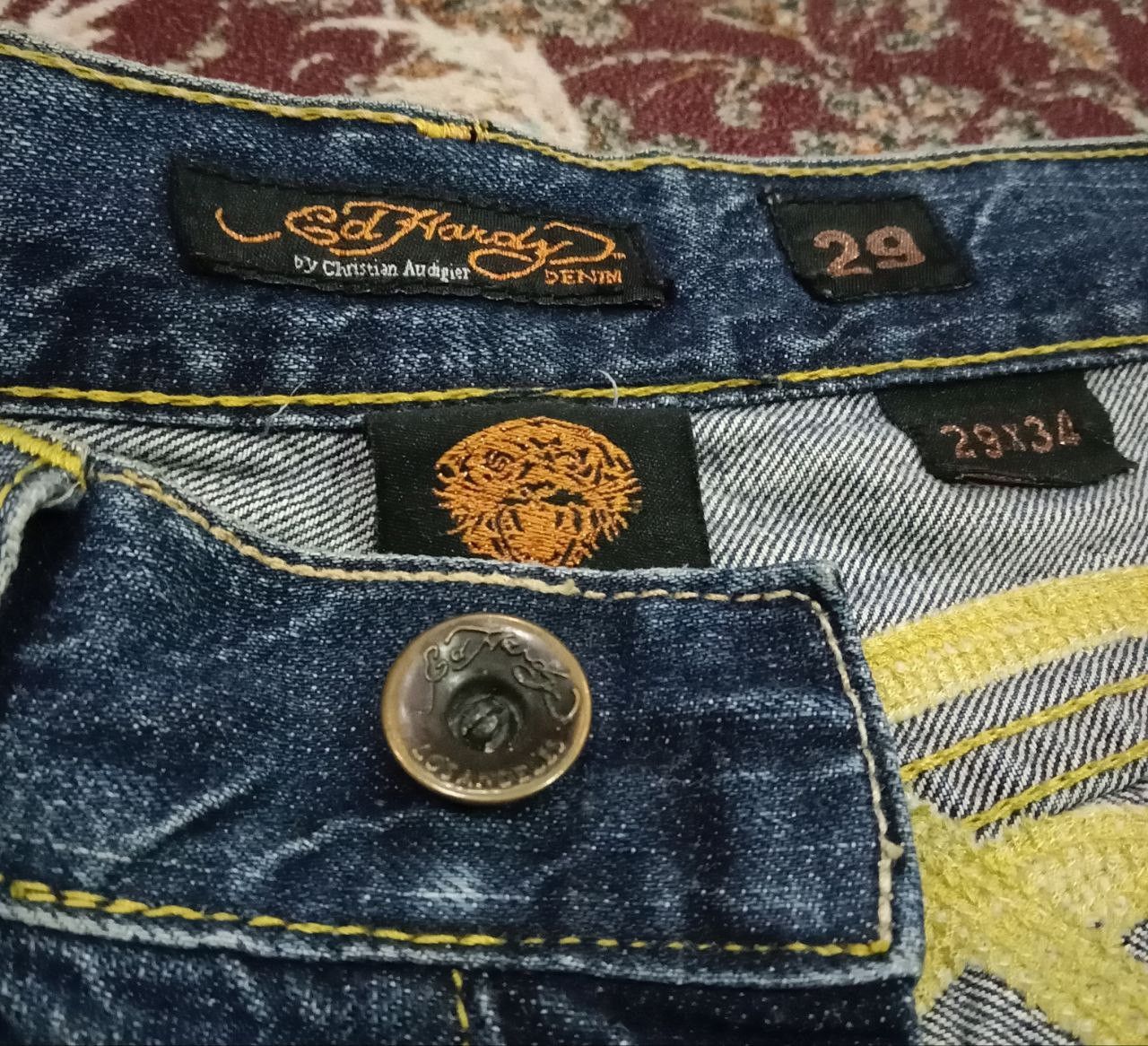 Ed Hardy Vintage Ed Hardy Tiger Embroidered Jeans Lot 2009 Size US 29 - 15 Thumbnail