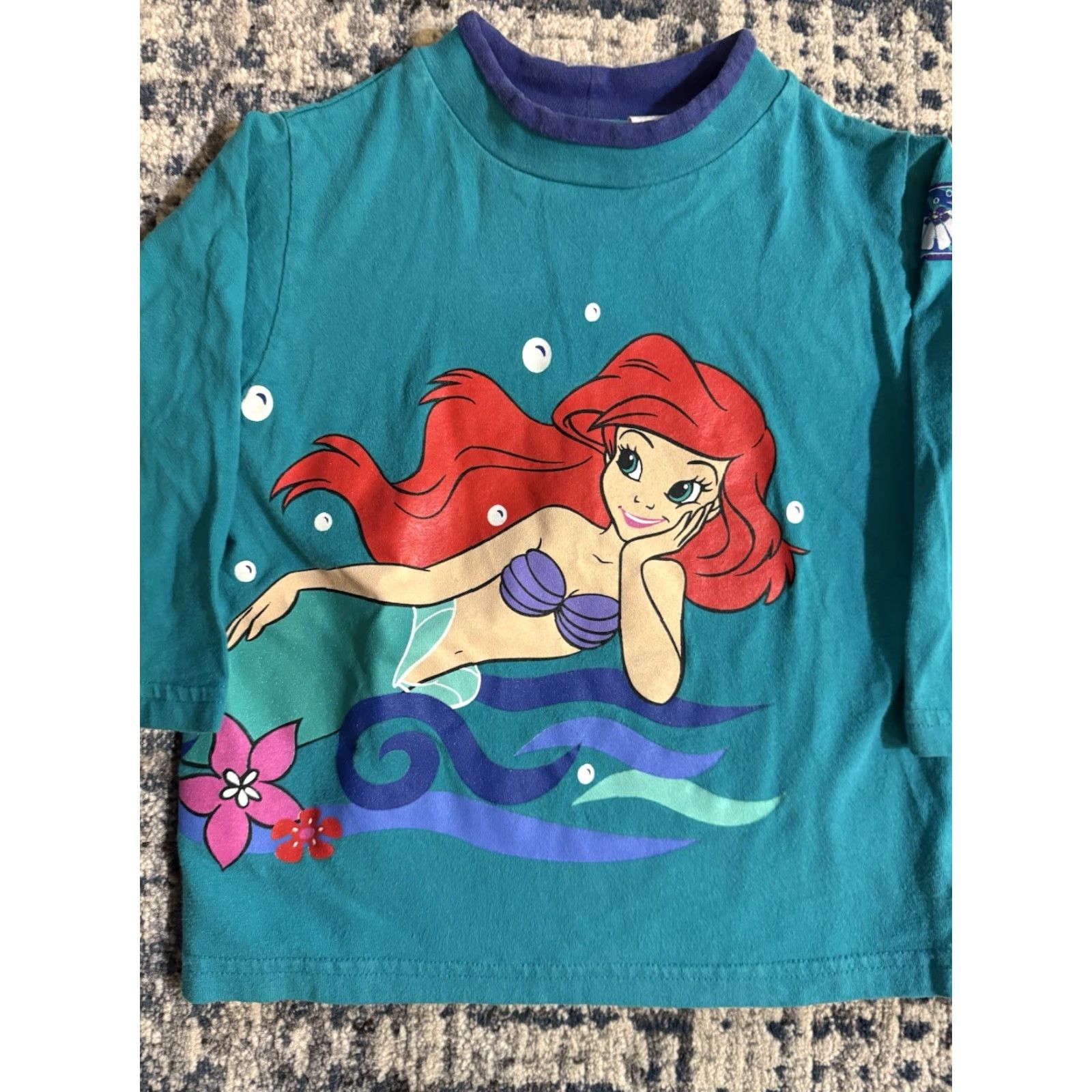 Disney VINTAGE Disney’s The Little Mermaid Shirt 4T Long Sleeve Movie 90s Girls Size US XL / EU 56 / 4 - 2 Thumbnail