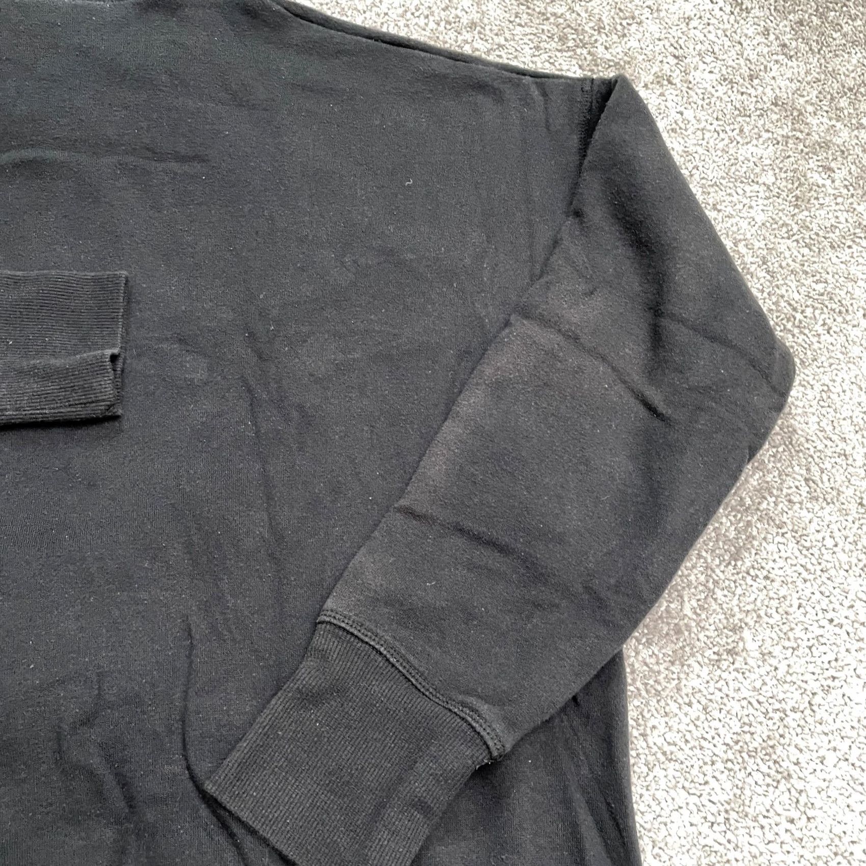 Vintage Jolyn Hoodie Pullover XS Black Embroidered Logo Pockets Womens Size XS / US 0-2 / IT 36-38 - 5 Thumbnail