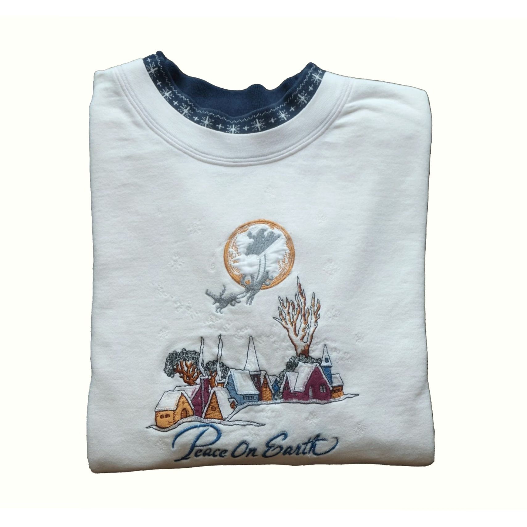 Vintage VINTAGE Christmas Peace on Earth Bobbie Brooks Crewneck Sweatshirt XL Women Size XL / US 12-14 / IT 48-50 - 2 Thumbnail