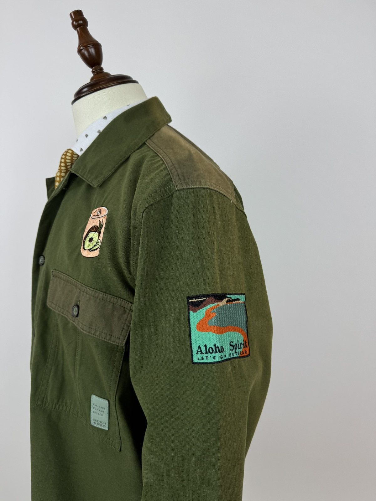 Scotch & Soda Scotch & Soda Army overshirt military jacket Hawaii shirt Size US XL / EU 56 / 4 - 5 Thumbnail