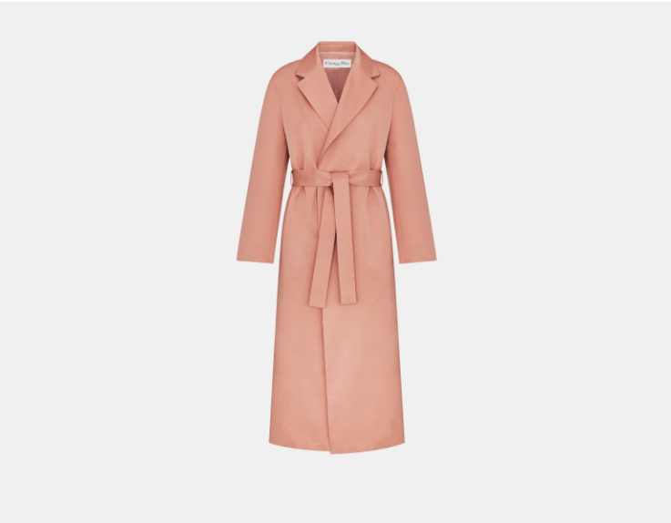 o1w1db10925 441M35 Coat with Belt in Pink