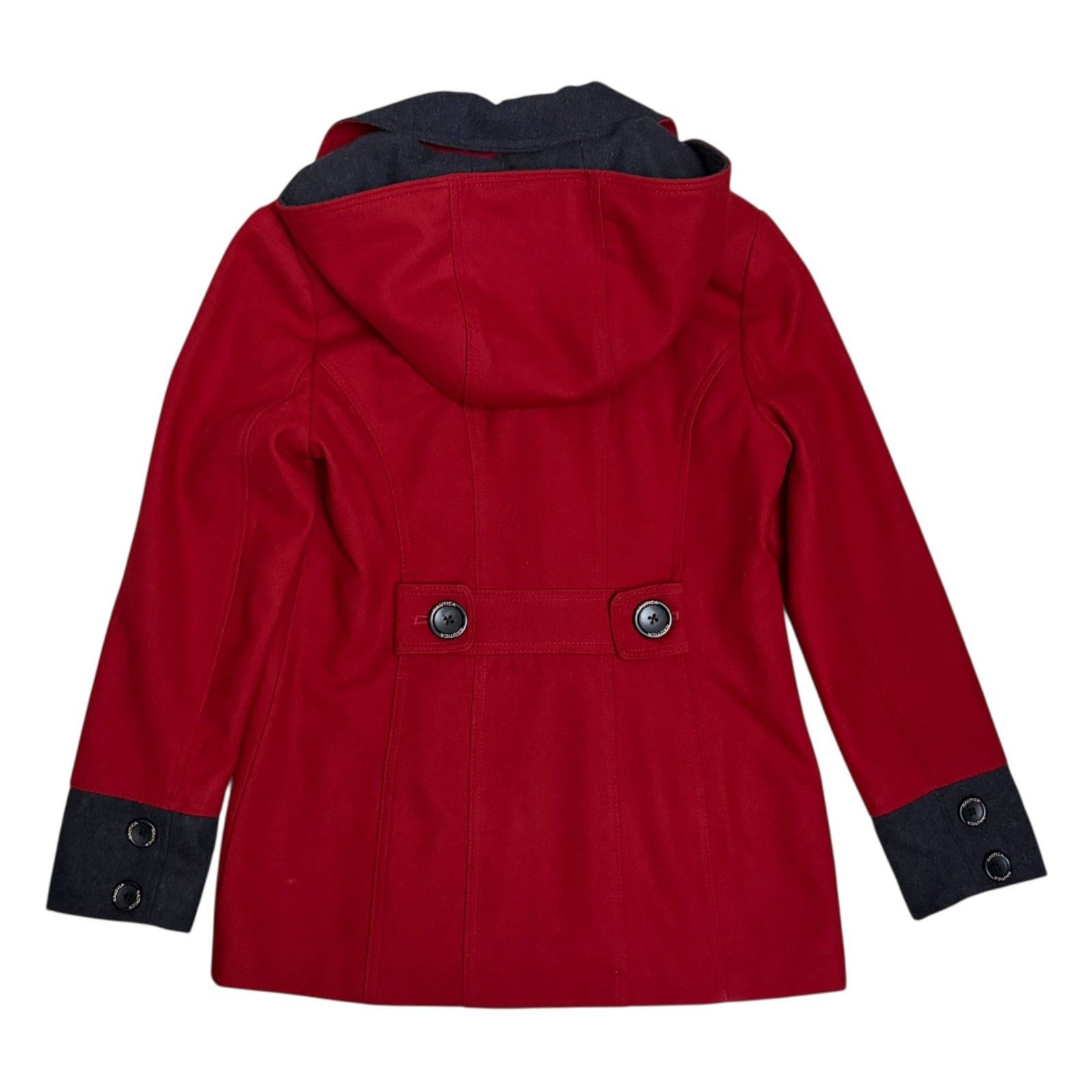 Nautica NAUTICA Recycled Wool Winter Casual Red Pea Coat Medium Size M / US 6-8 / IT 42-44 - 7 Thumbnail