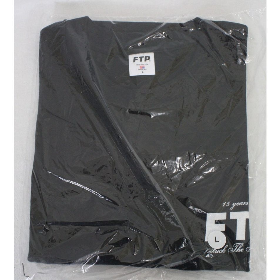 Fuck The Population FTP 15 Year Anniversary Logo Tee Black Large NEW Size US L / EU 52-54 / 3 - 1 Thumbnail