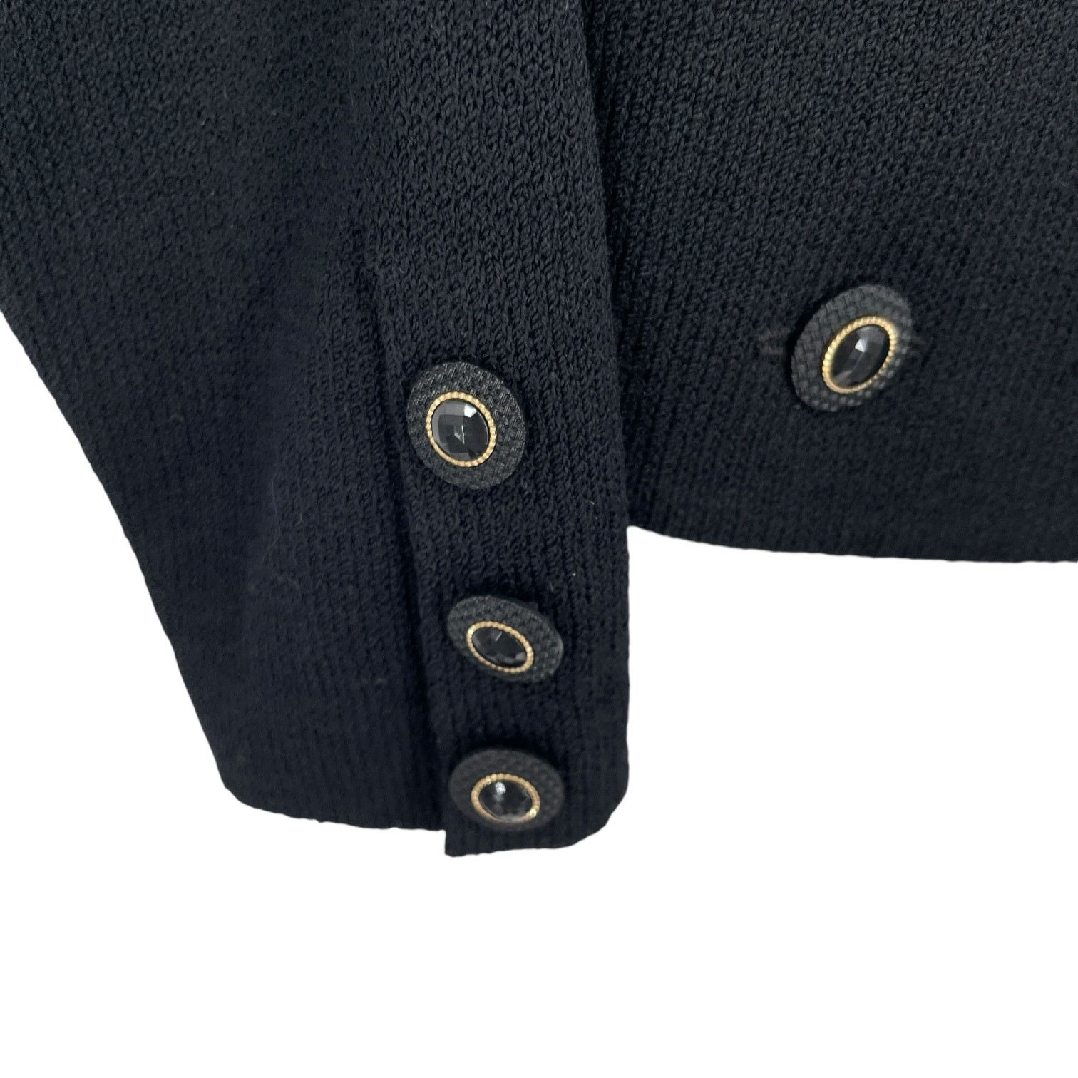 St. John St. John Black Sweater Blazer Jacket Double Breasted Size 4 Size S / US 4 / IT 40 - 4 Thumbnail