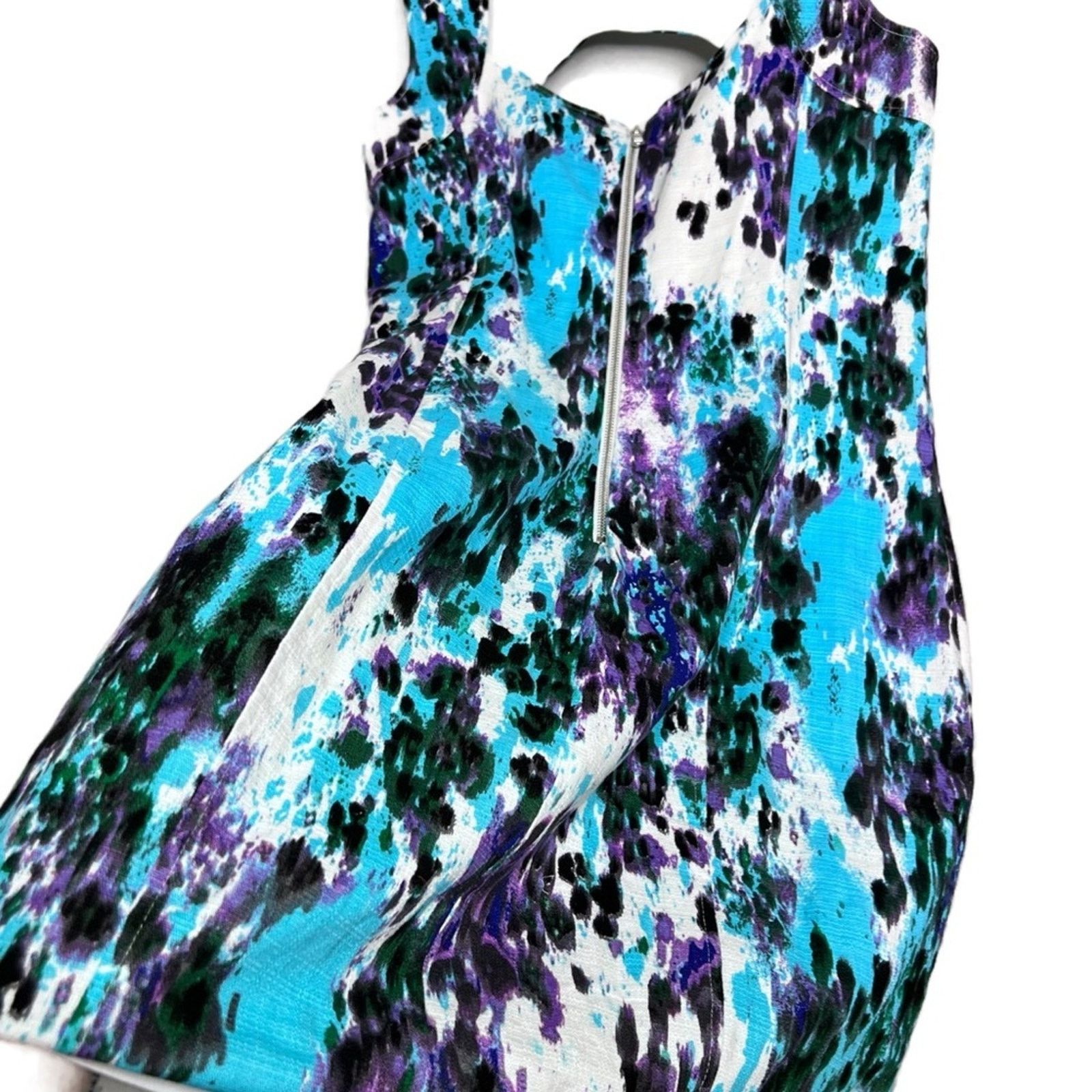 Guess GUESS Women's Shift Peekaboo Neckline Paint Splatter Dress Size XL / US 12-14 / IT 48-50 - 11 Thumbnail