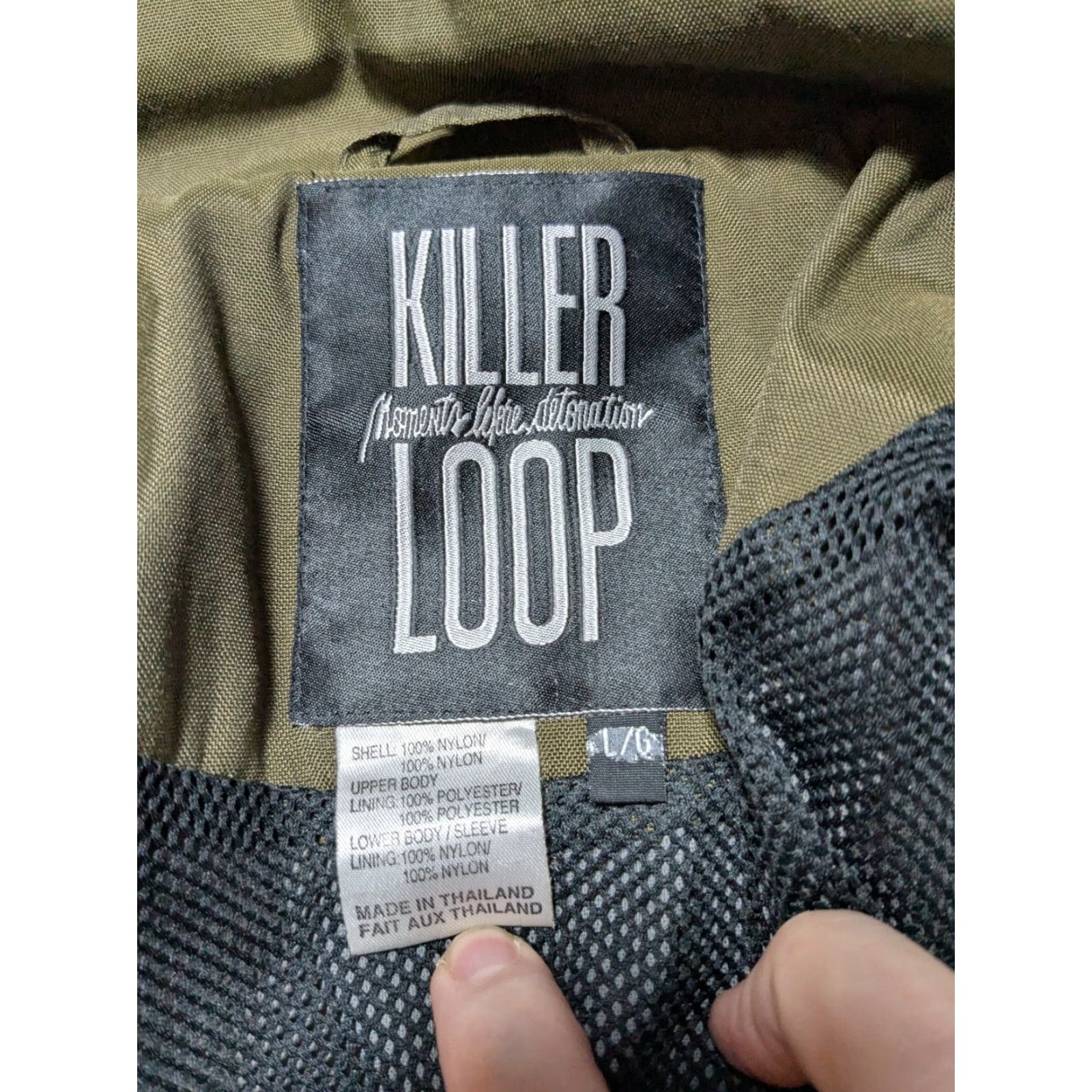 Vintage VINTAGE Killer Loop OVERPLUS COMFORT Men L Green Nylon Full Zip Snap Jacket Size US L / EU 52-54 / 3 - 5 Thumbnail