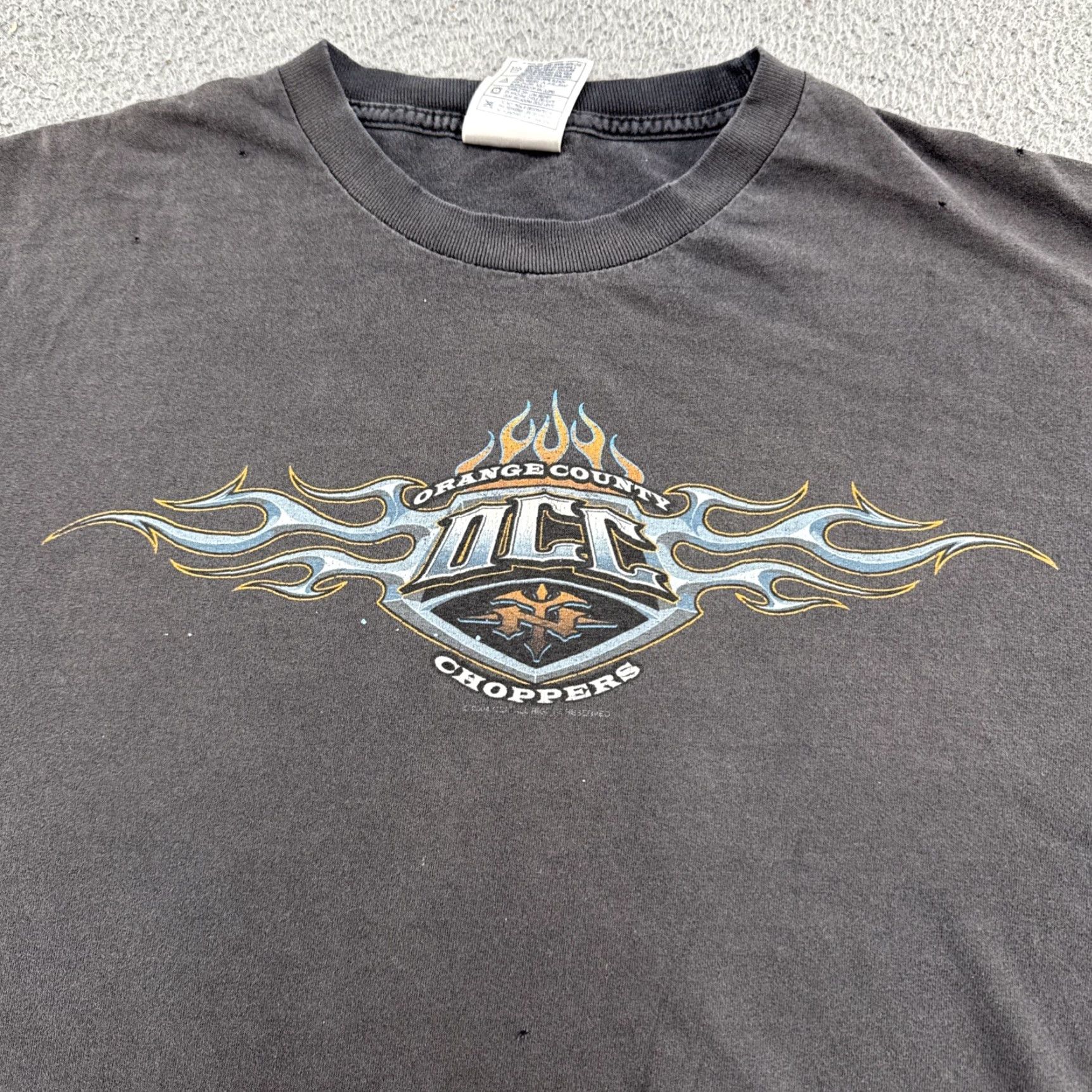 Thrasher VINTAGE Orange County Choppers Tee Shirt 3XL Black Graphic Print Short Sleeve Crew Neck T-Shirt Mens Biker Motorcycle Chopper Streetwear 2000s Size US XXL / EU 58 / 5 - 2 Thumbnail