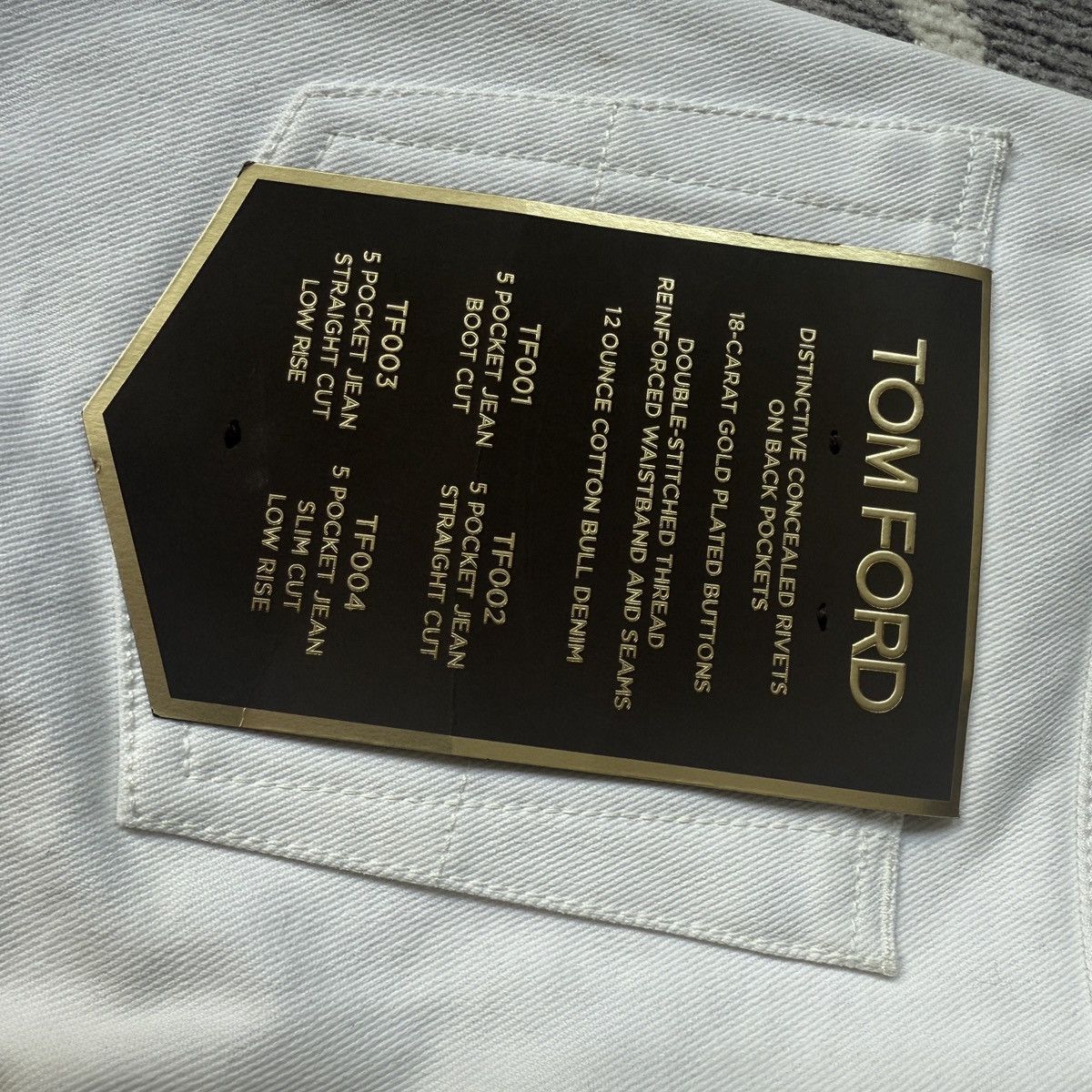 Tom Ford Tom ford denim jean gold plated Size US 30 / EU 46 - 4 Thumbnail