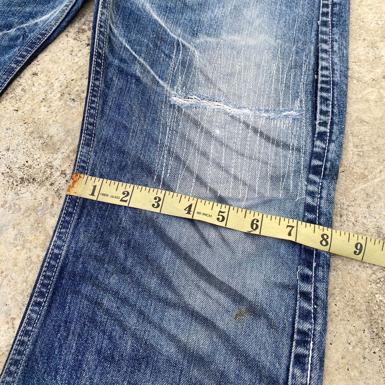 Japanese Brand Vintage Blue Way Garments Flare Denim Size US 33 - 5 Thumbnail