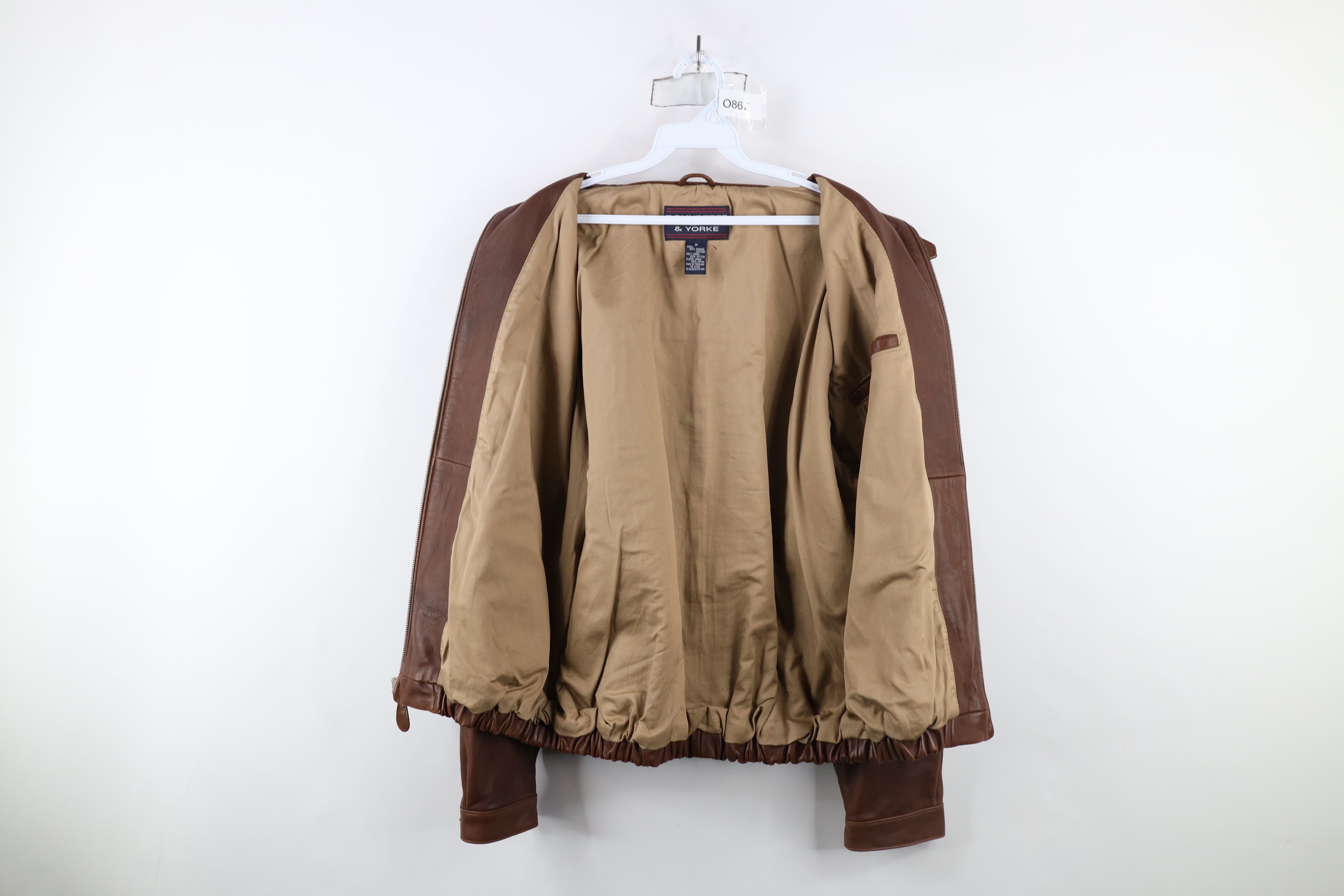 Vintage Vintage 90s Streetwear Leather Flight Bomber Jacket Brown Size US M / EU 48-50 / 2 - 8 Thumbnail