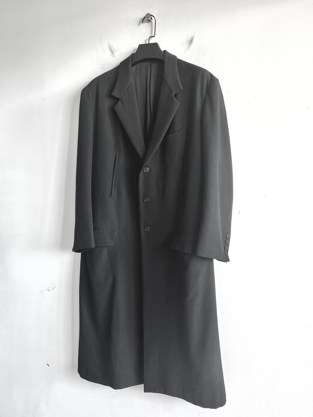 Yohji Yamamoto Yohji Yamamoto Pour Homme - Gabardine 5 Pocket Long Jacket Size US S / EU 44-46 / 1 - 4 Thumbnail