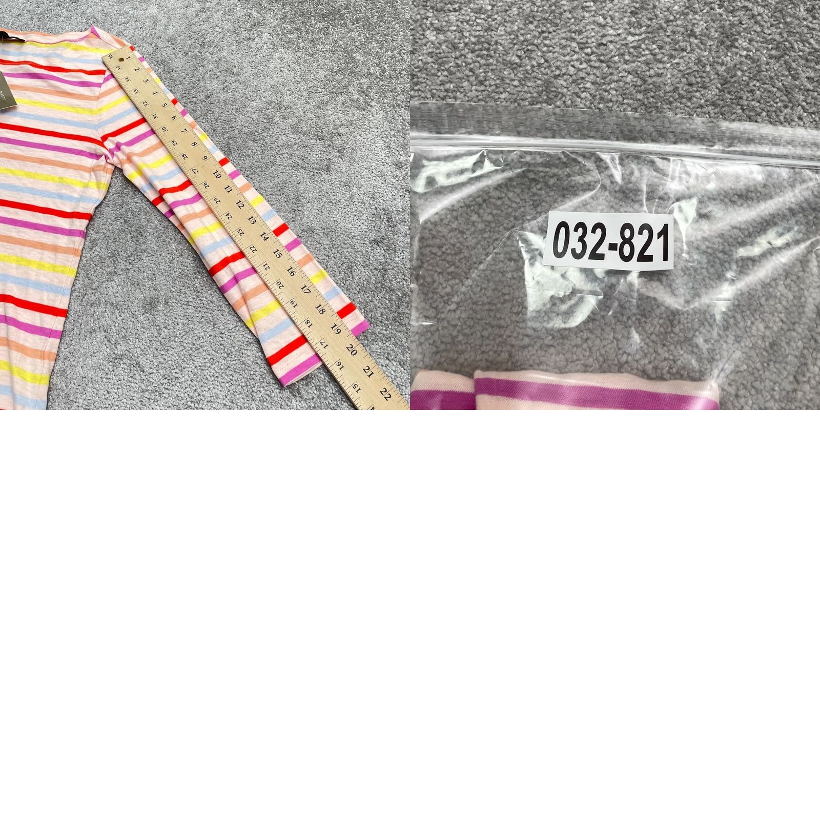J.Crew J.CREW T-Shirt Womens Small Multicolor Striped Boat Neck Long Sleeve Cotton NWD Size S / US 4 / IT 40 - 9 Thumbnail