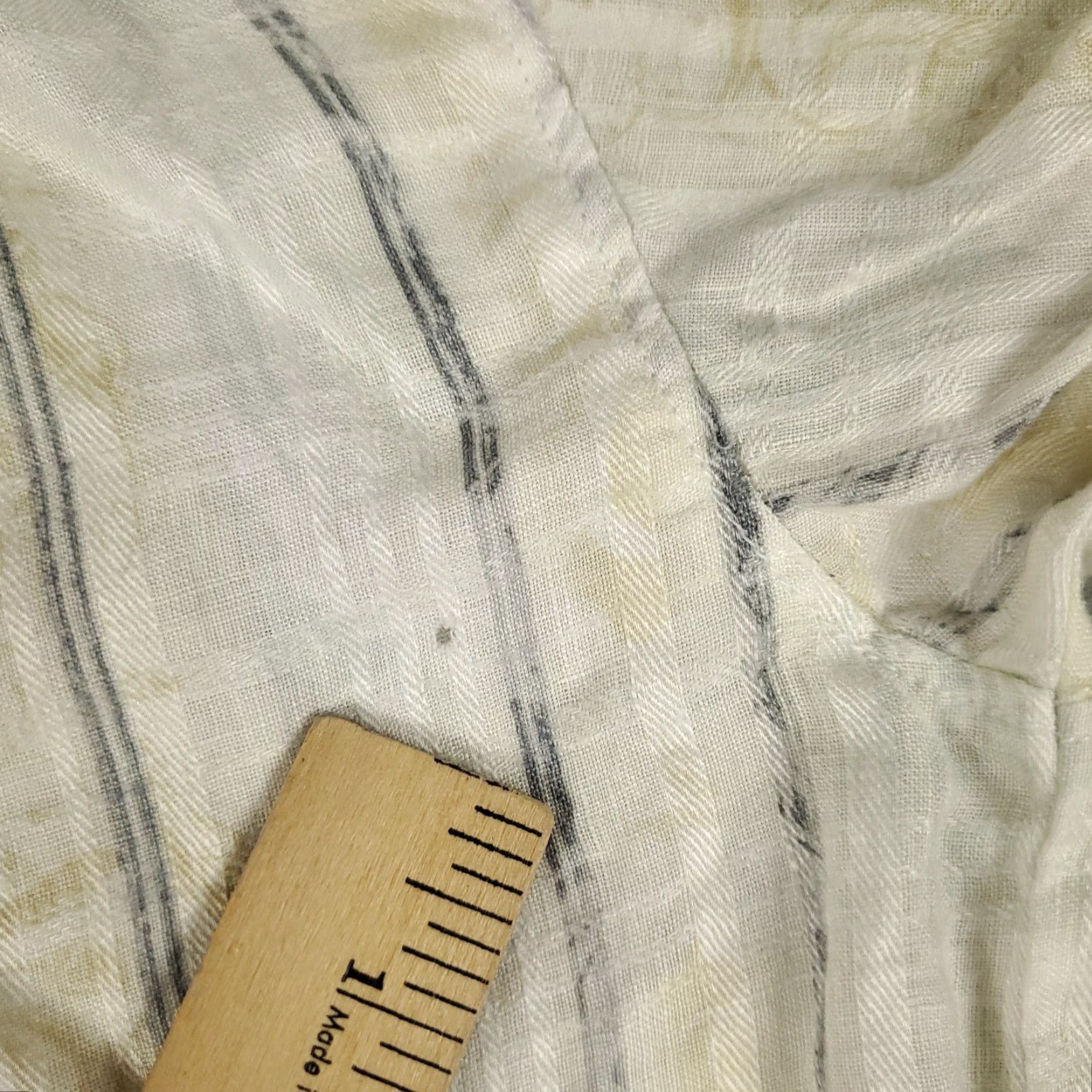 Tommy Bahama Tommy Bahama Linen Shirt Beige Striped Button-Up Short Sleeve Mens Medium Aloha Size US M / EU 48-50 / 2 - 7 Thumbnail
