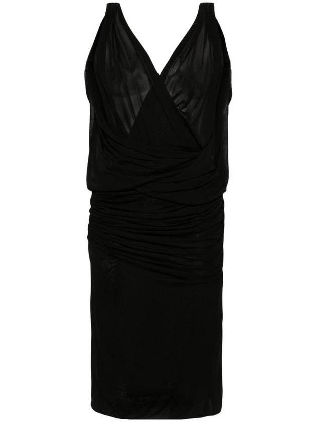 Saint Laurent Paris o1s1wg110925 779418 Mini Dress in Black Size XS / US 0-2 / IT 36-38 - 1 Thumbnail