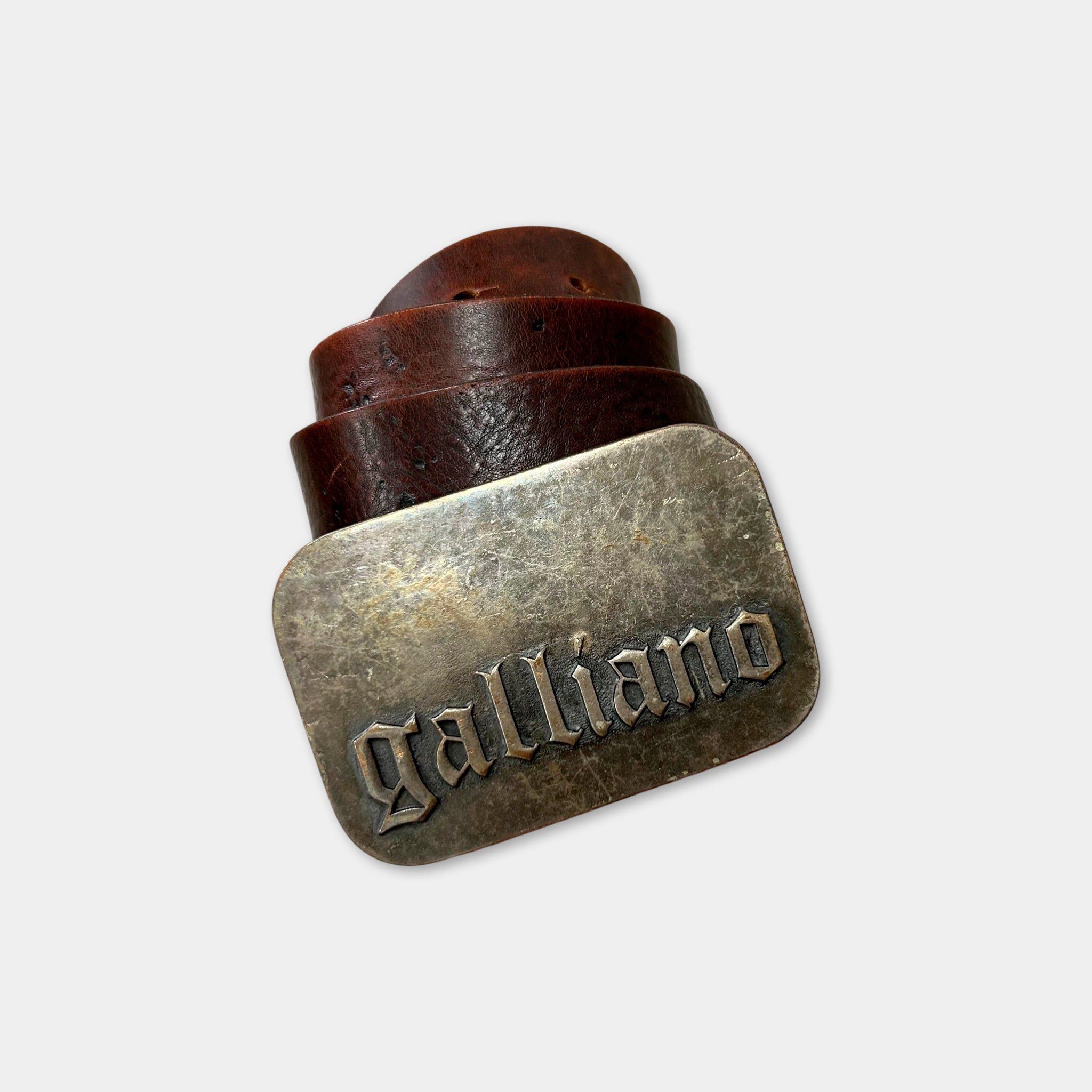 John Galliano Galliano Metallic Buckle Belt Size ONE SIZE - 1 Thumbnail