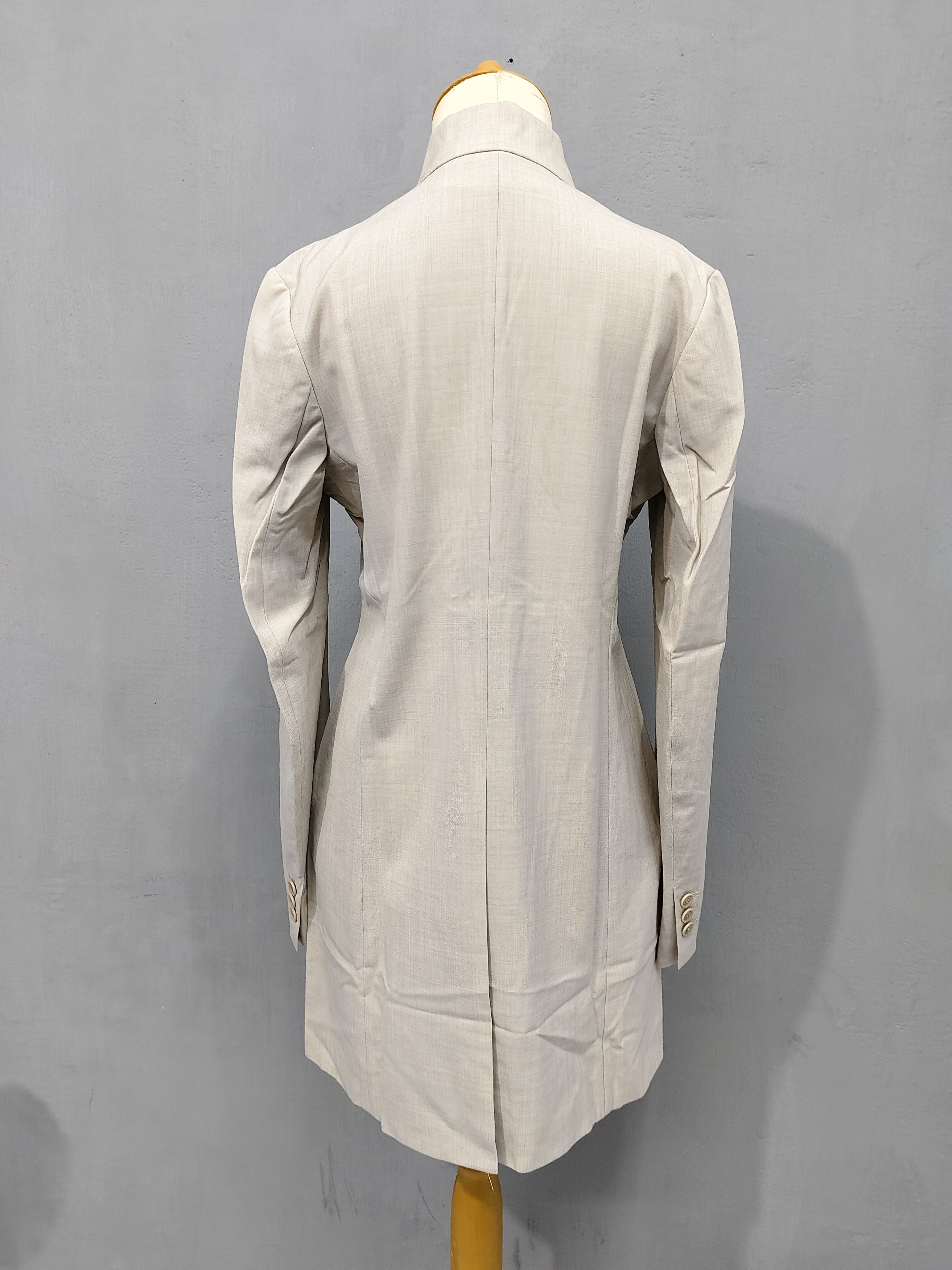 Yohji Yamamoto SAMPLE Y’s- Clean Wrap Silhouette Minimalist Long Coat Size M / US 6-8 / IT 42-44 - 5 Thumbnail