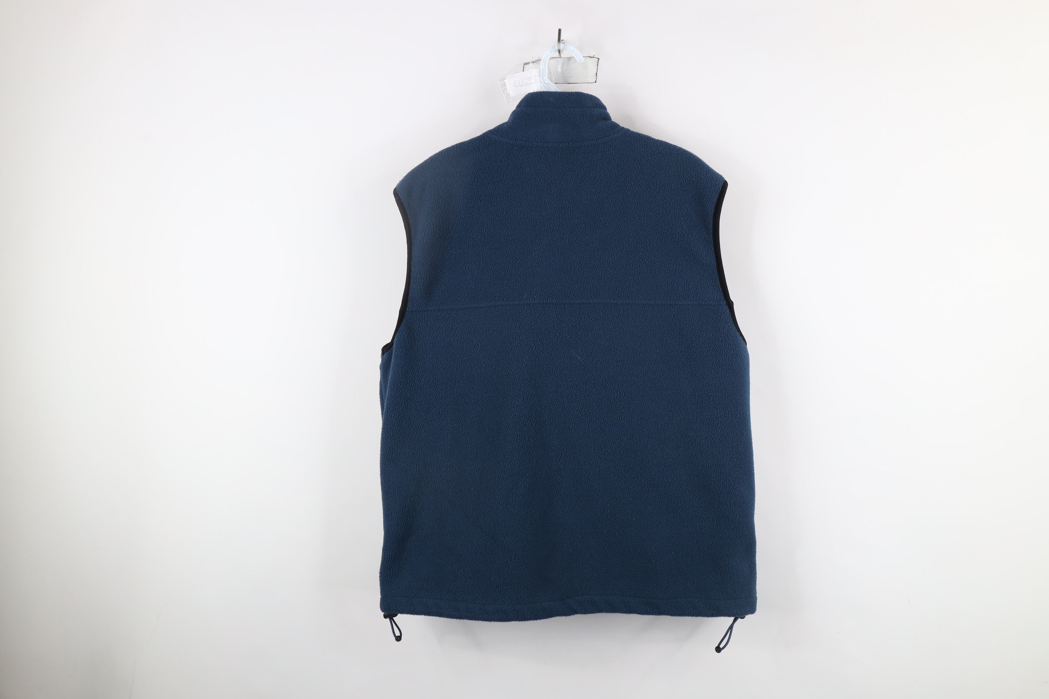 Cabelas × Vintage Vintage 90s Cabelas Blank Full Zip Fleece Vest Jacket Blue Size US M / EU 48-50 / 2 - 7 Thumbnail