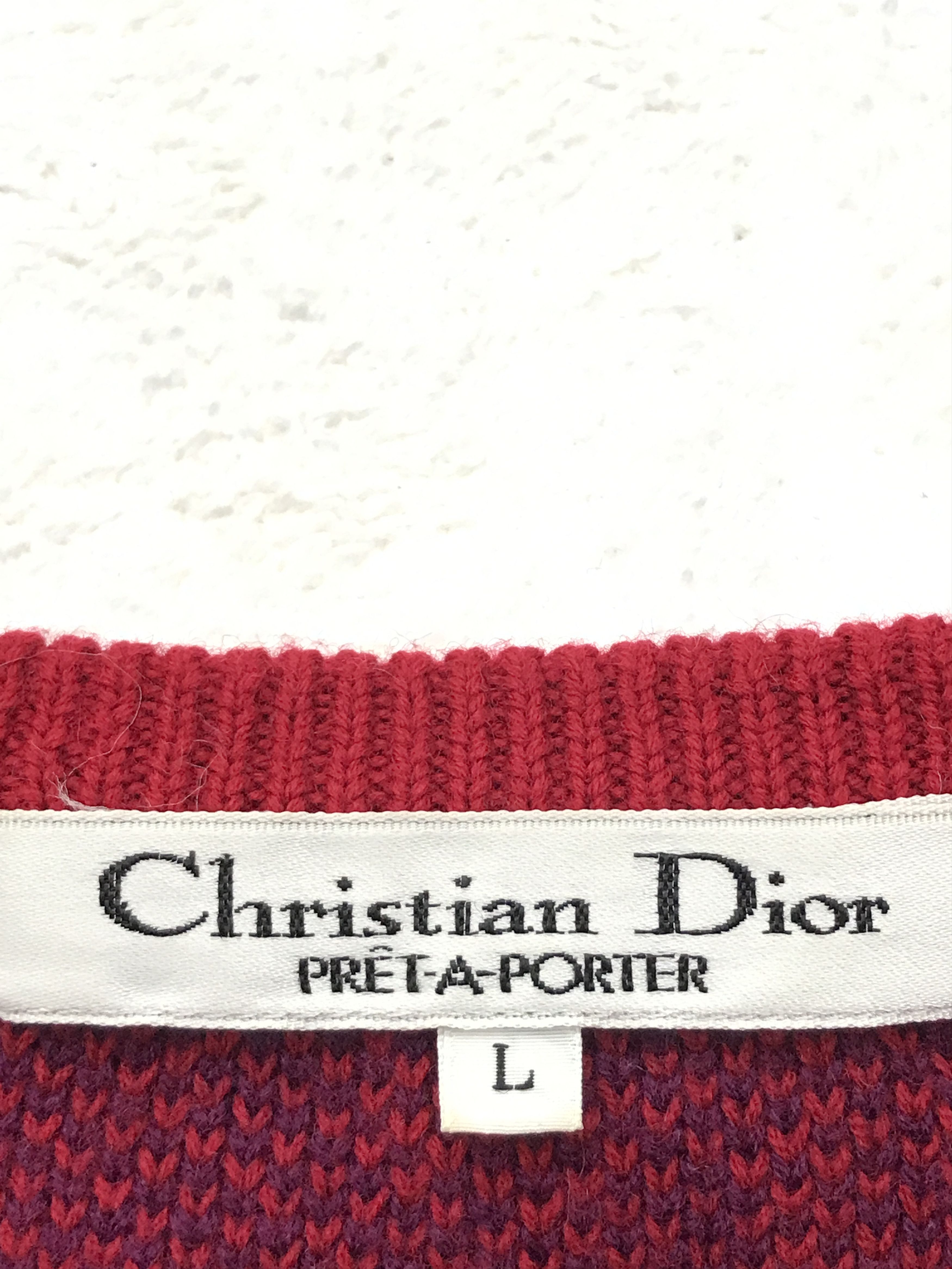 Christian Dior Monsieur Vintage Christian Dior Knit Jumper Sweater Trotter Monogram Size L / US 10 / IT 46 - 7 Thumbnail