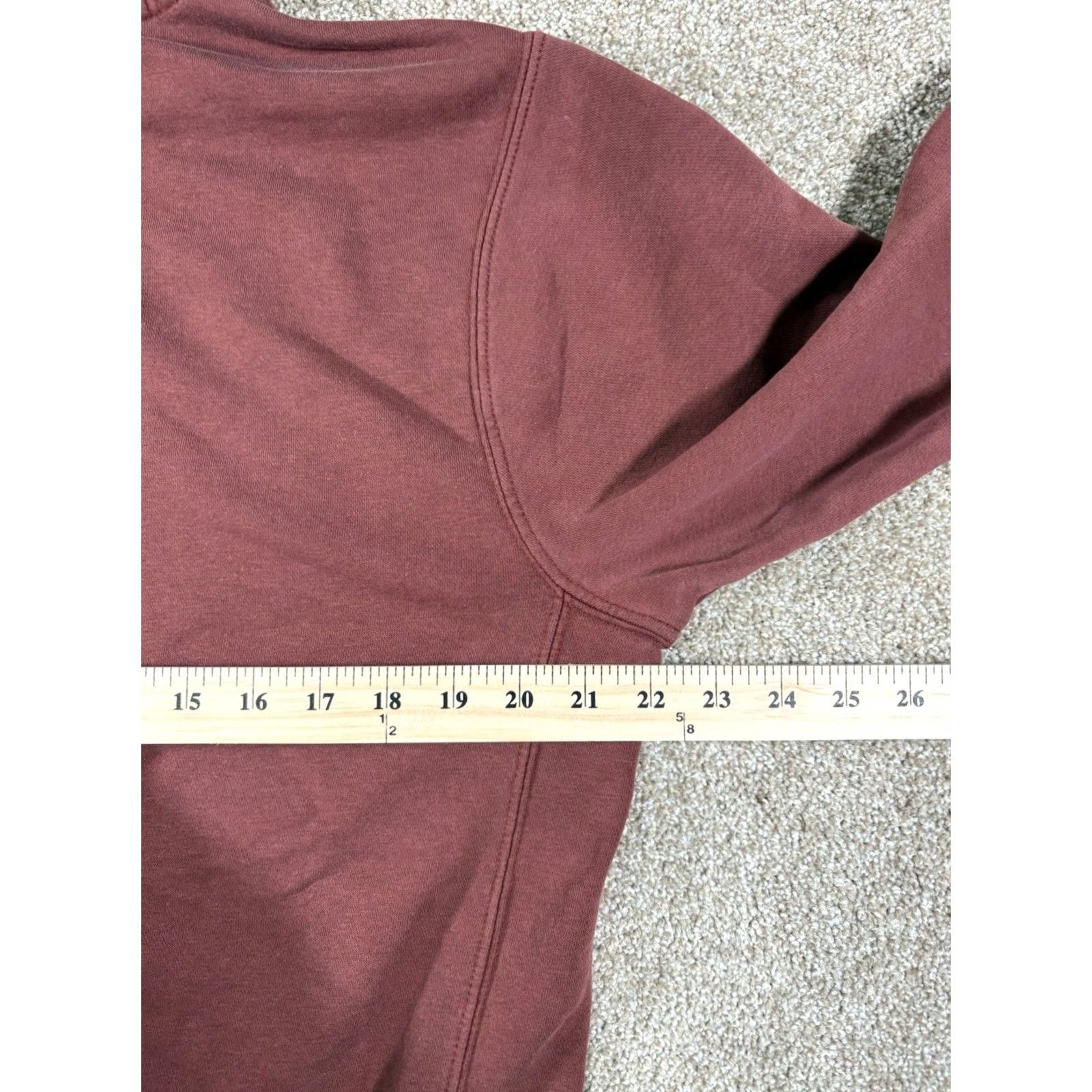 Nike Nike Swoosh Pullover Hoodie Sweatshirt Burgundy Mens Medium Hoodie Pullover Fleece Logo Pocket Hooded Size US M / EU 48-50 / 2 - 8 Thumbnail