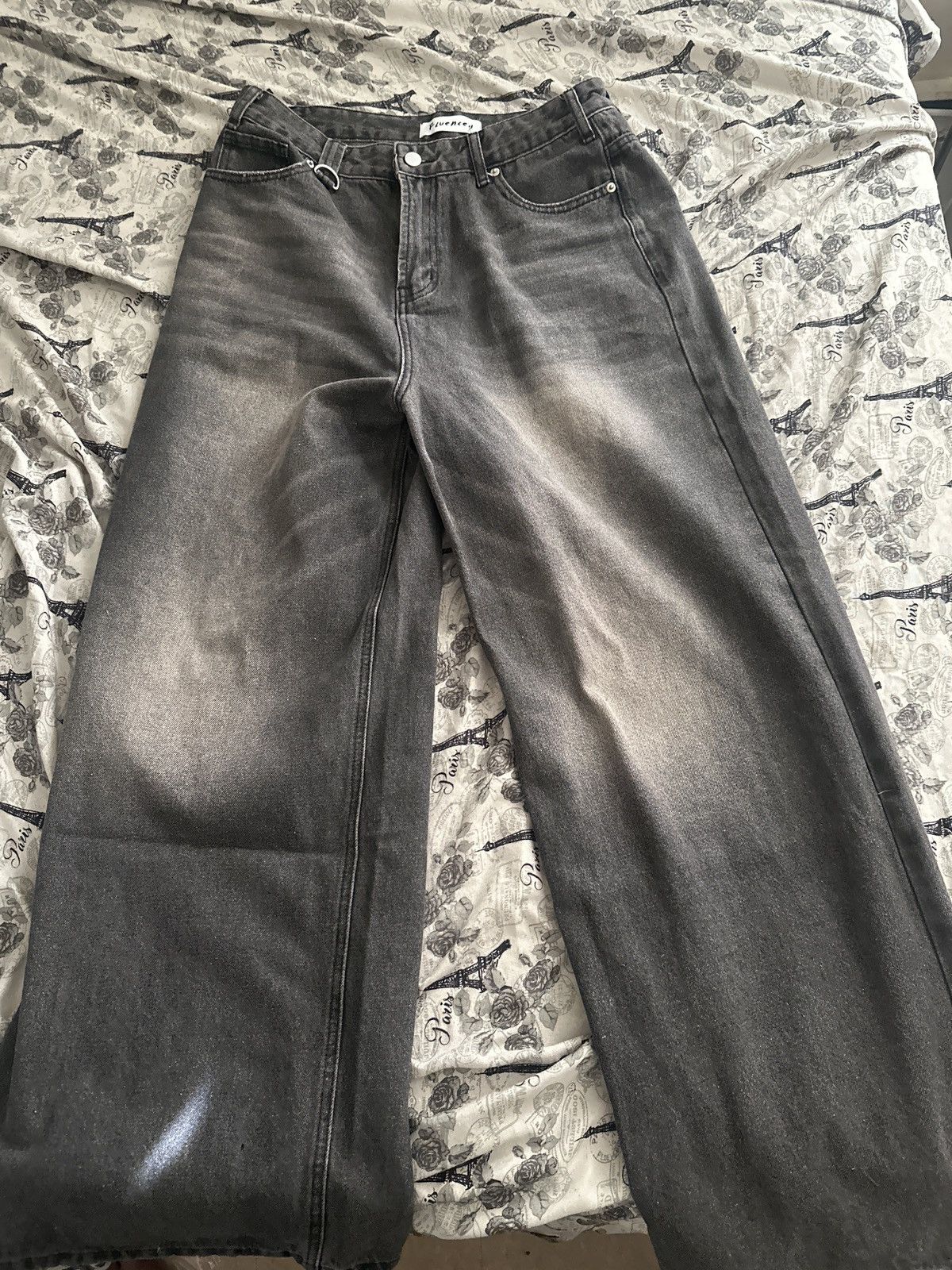 Other Faded Black Baggy Denims Jeans Size US 34 / EU 50 - 1 Preview