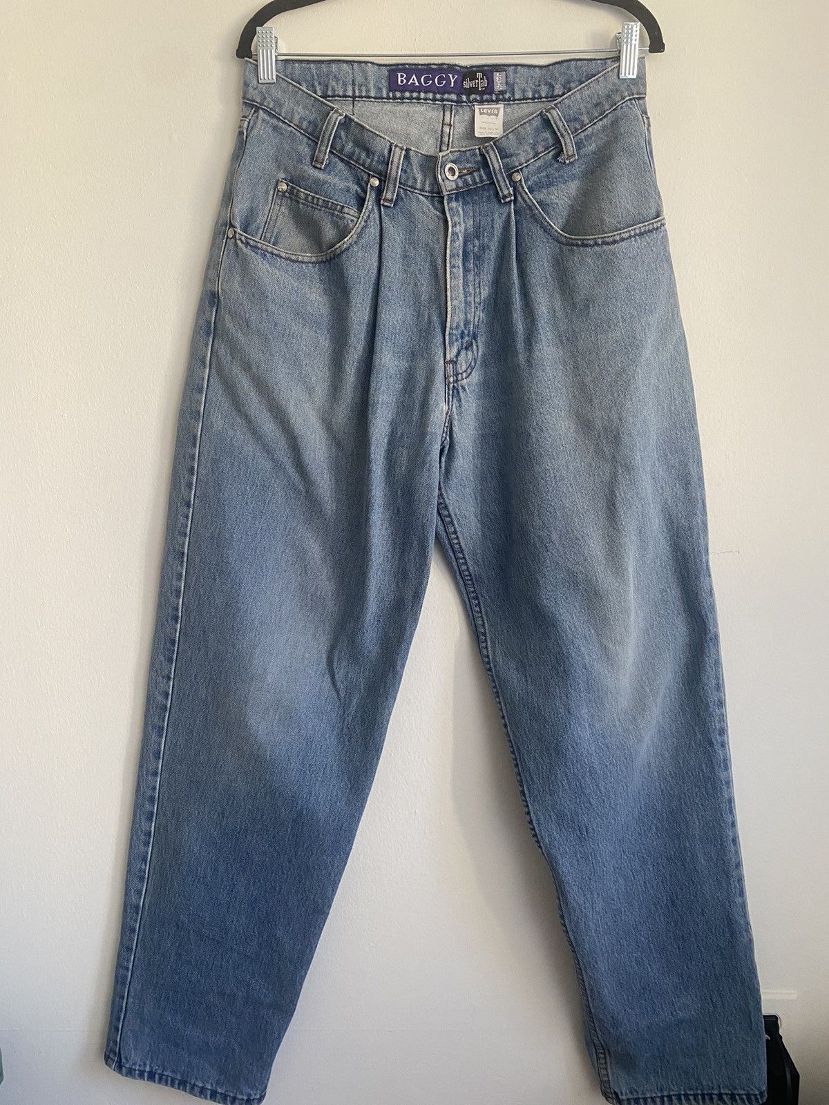 Levi's × Vintage Levis Silvertab Baggy 90s pleated Rare Size US 33 - 1 Thumbnail