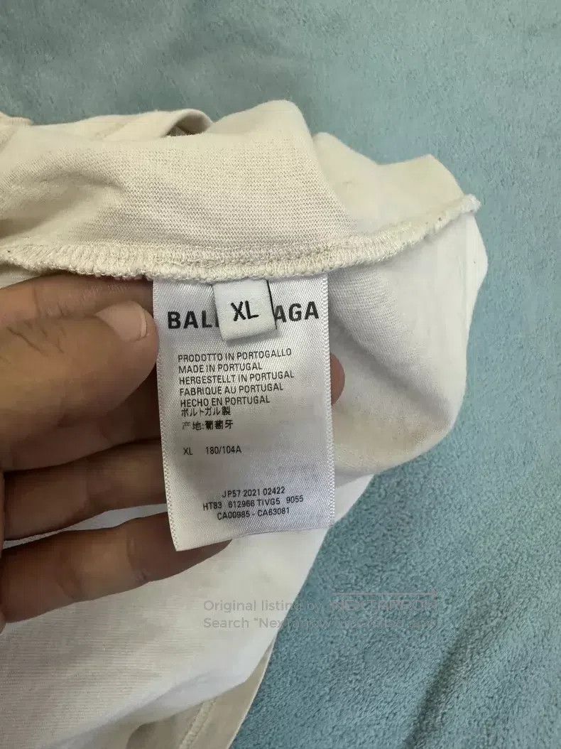 Balenciaga Balenciaga Letter logo print round neck short sleeve T-shi Size US XL / EU 56 / 4 - 8 Thumbnail