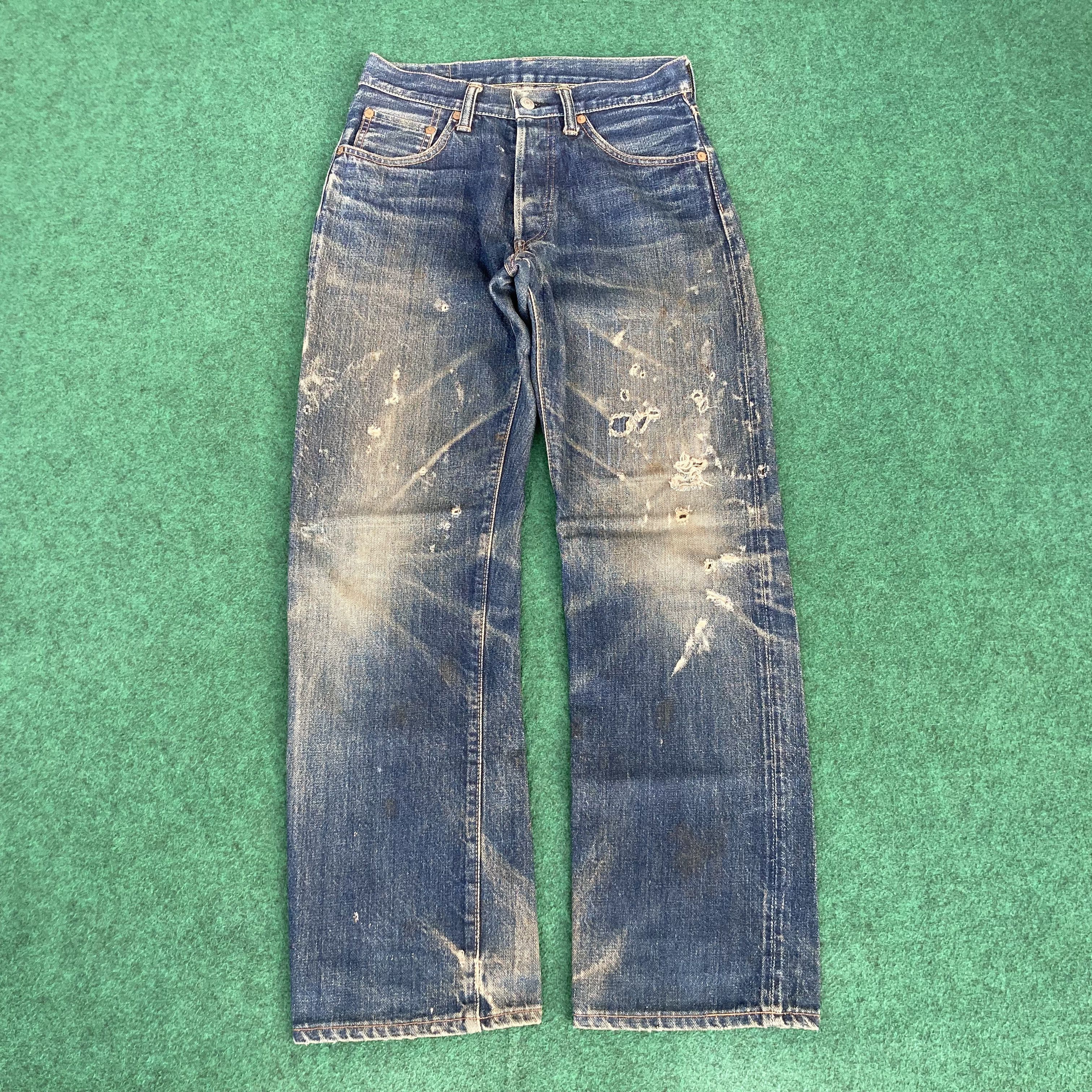 Johnbull Vtg Sewing Chop John Bull Osaka Denim Japan Selvedge Jeans Size US 27 - 3 Thumbnail