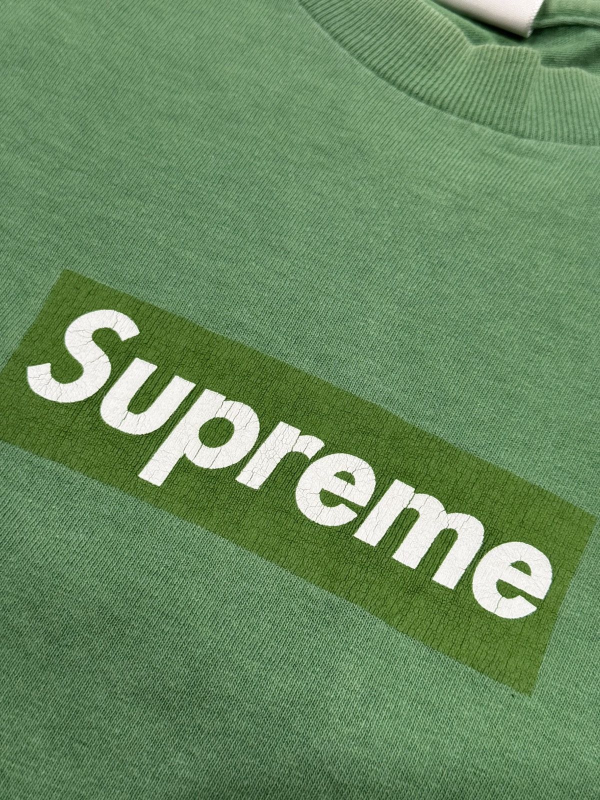 Supreme Supreme 2003 Kelly Green Box Logo Tee Size US M / EU 48-50 / 2 - 3 Thumbnail