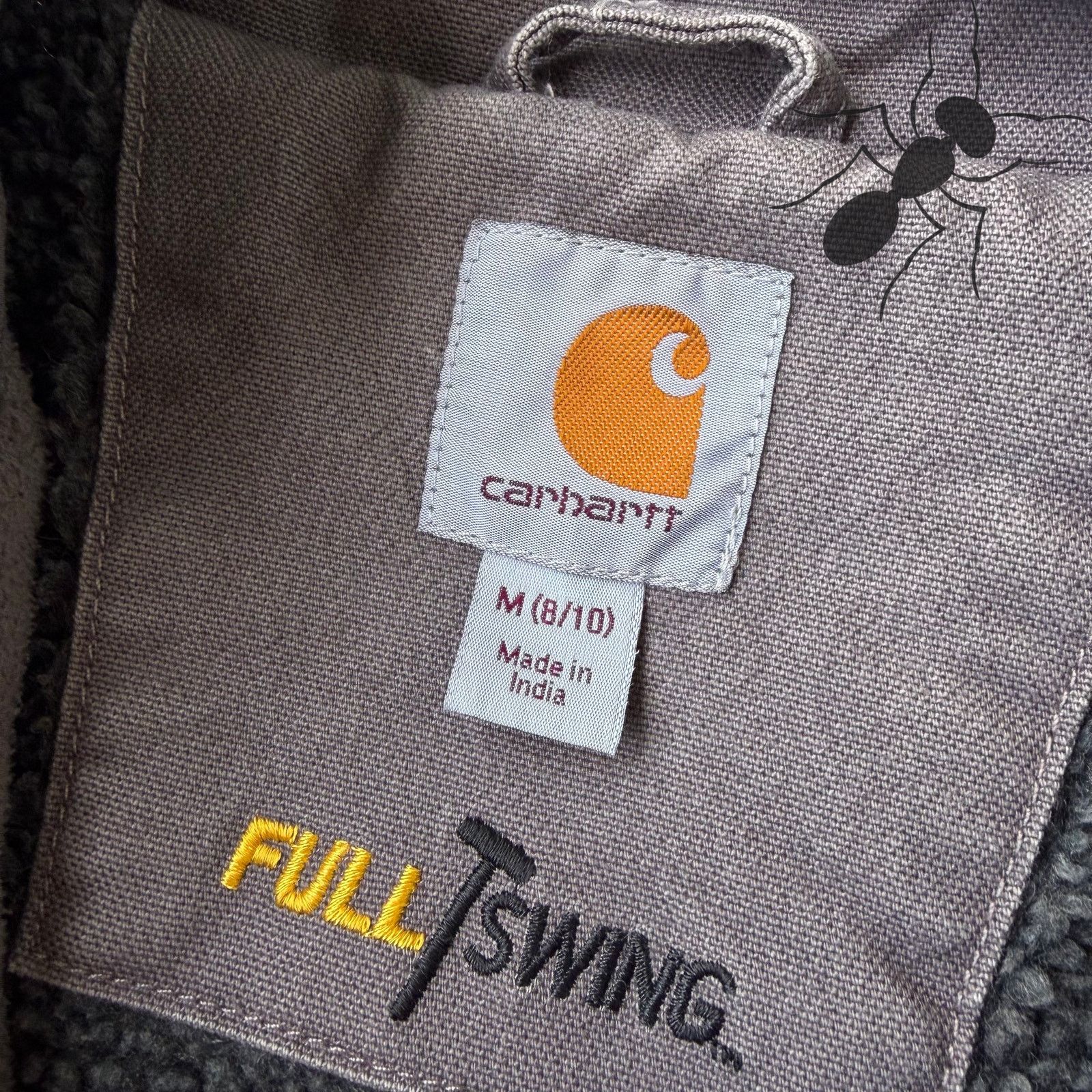 Carhartt × Vintage Carhartt WOMENS full swing gray zip up work wear jacket Size US M / EU 48-50 / 2 - 9 Thumbnail