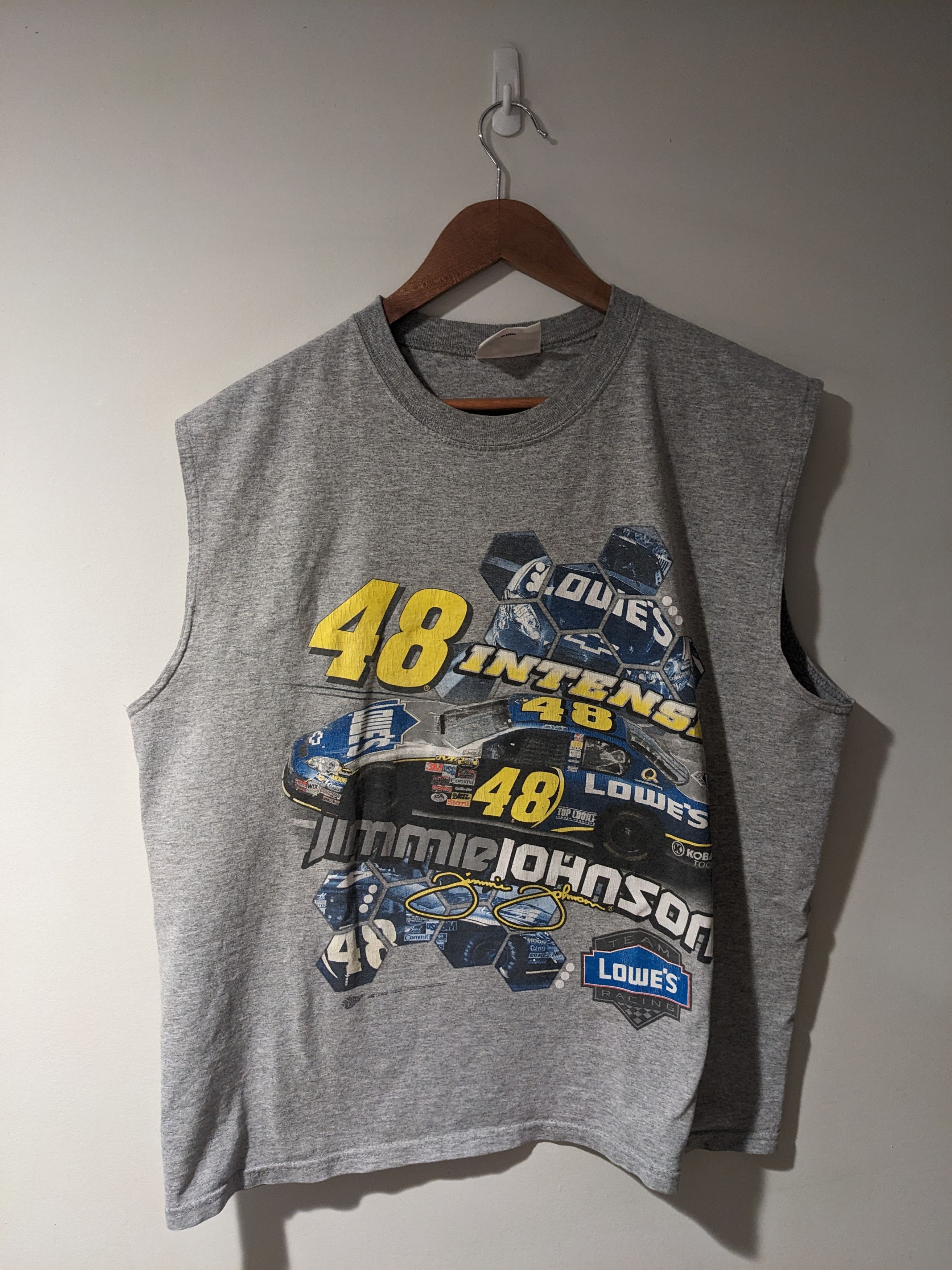 NASCAR × Vintage Vintage Y2K Nascar Jimmy Johnson Chase Sleeveless T-Shirt Size US XXL / EU 58 / 5 - 1 Thumbnail