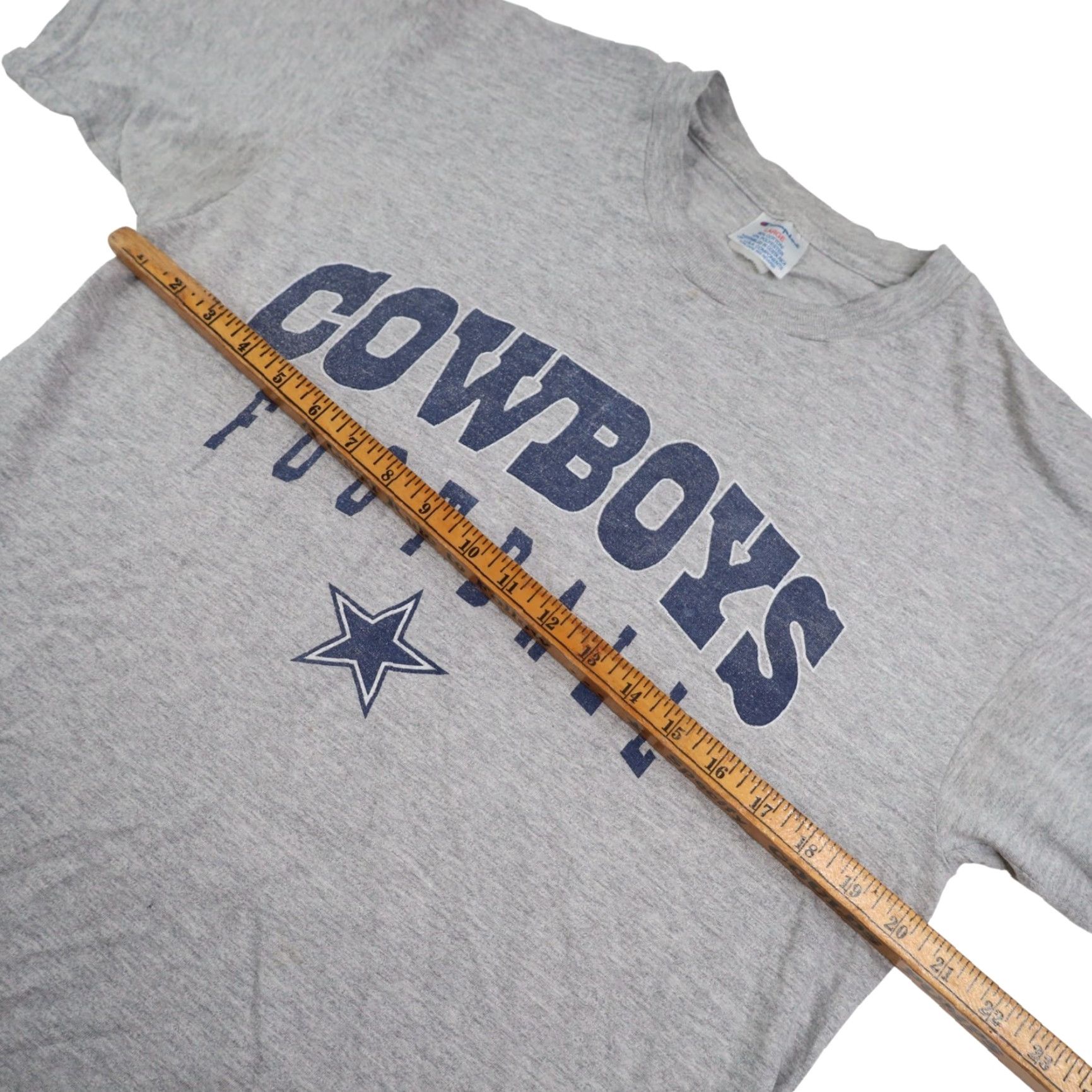 Champion VINTAGE Champion Dallas Cowboys Football Spellout Graphic Shirt Mens Large Gray Size US L / EU 52-54 / 3 - 6 Thumbnail