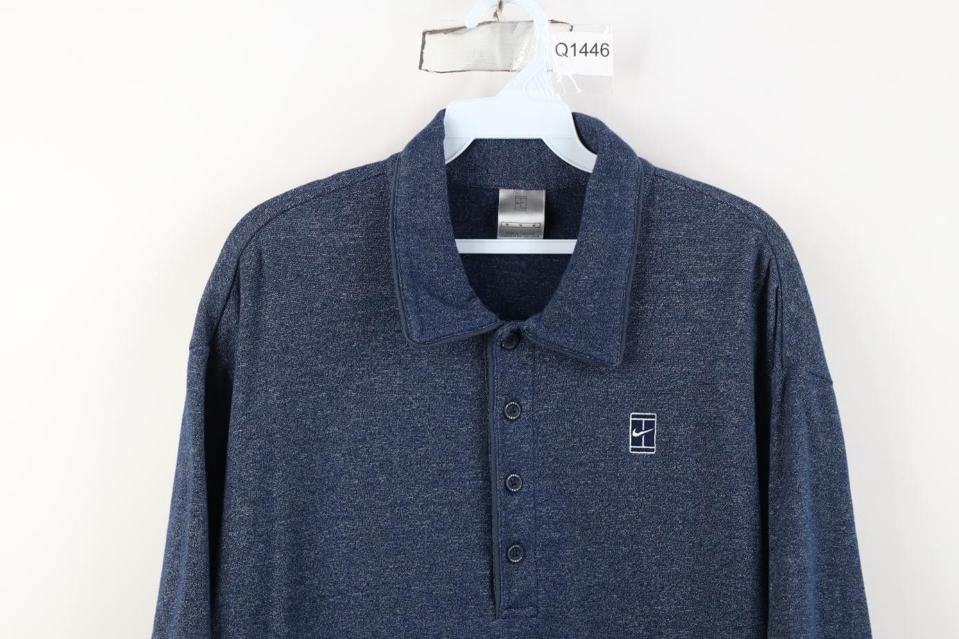Nike Vintage Nike Challenge Court Agassi Knit Tennis Golf Polo Size US M / EU 48-50 / 2 - 2 Thumbnail