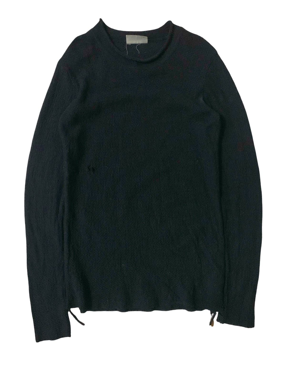 Issey Miyake 💥Asymmetrical Issey Miyake Simple Black Shirt Size US S / EU 44-46 / 1 - 1 Thumbnail