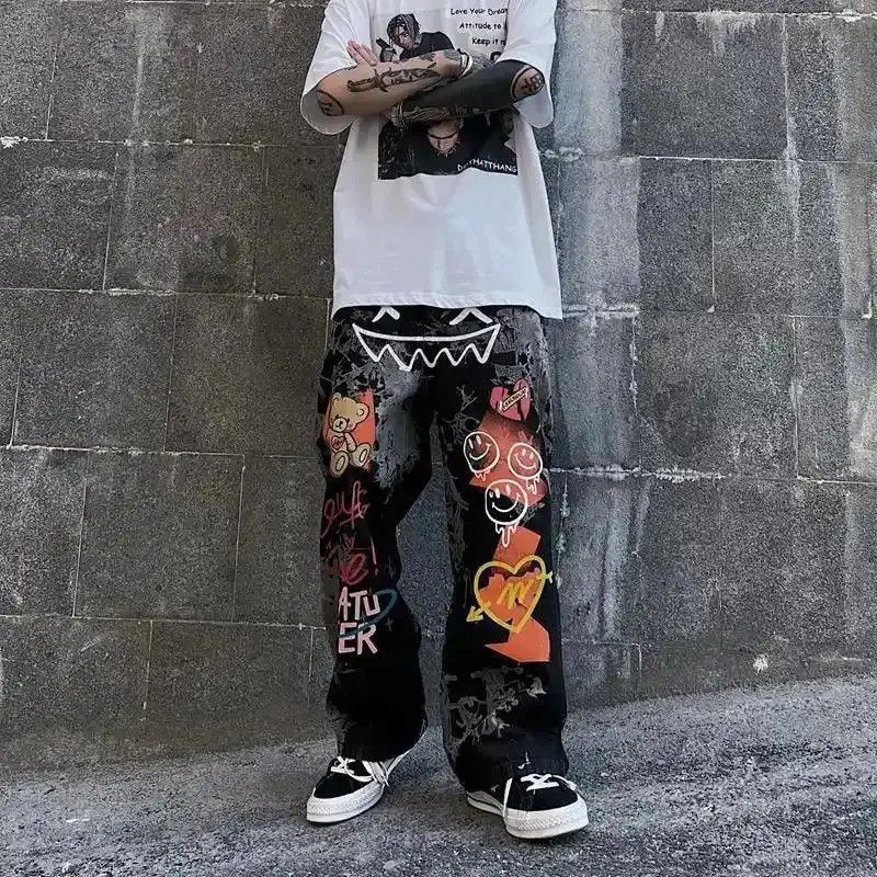 Japanese Brand Hip Hop Vintage Graffiti Oversized Pants Size US 32 / EU 48 - 3 Thumbnail