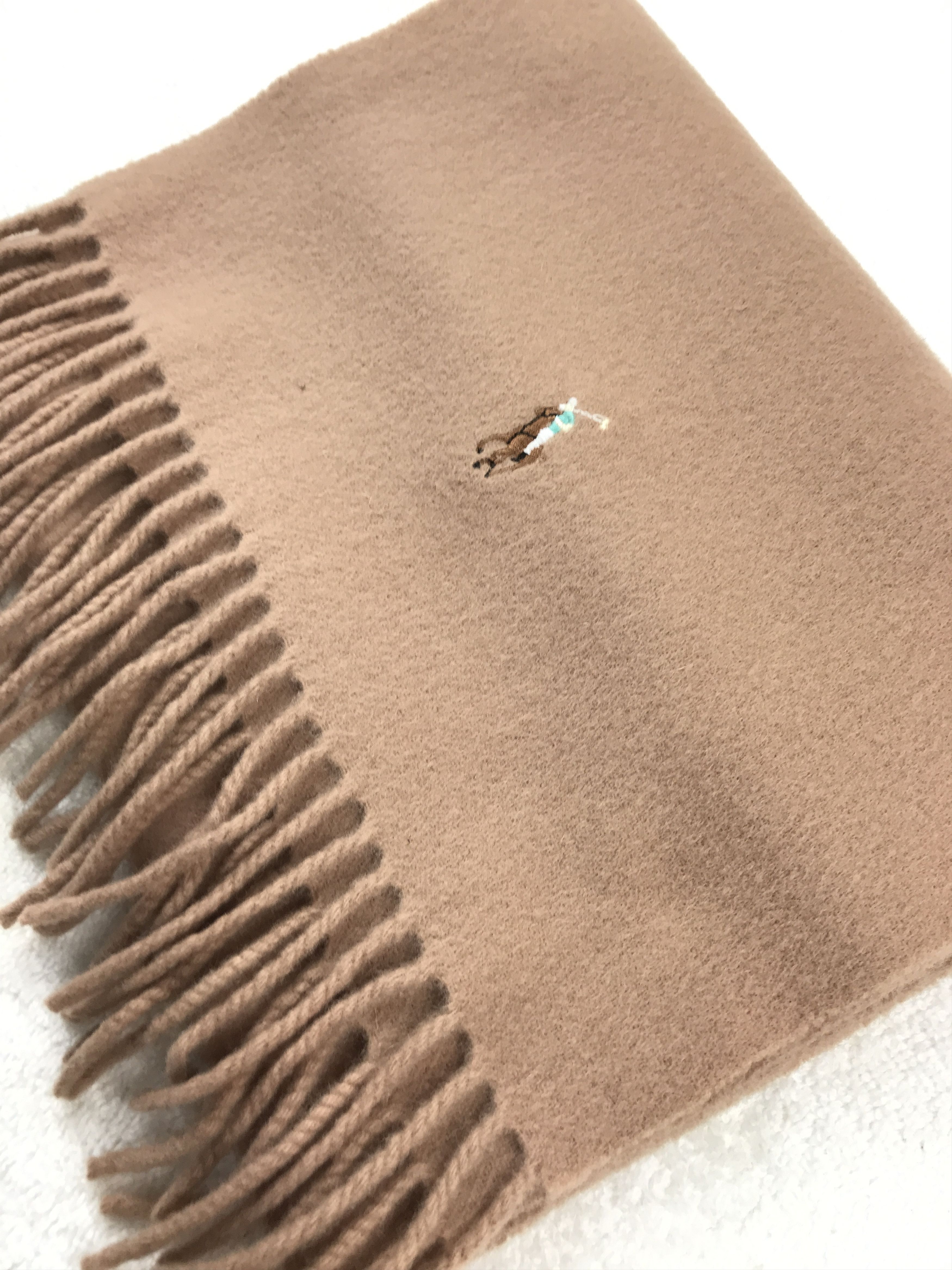Designer × Polo Ralph Lauren × Vintage Vintage Polo Ralph Lauren Scarf Muffler Wool Cashmere Size ONE SIZE - 4 Thumbnail