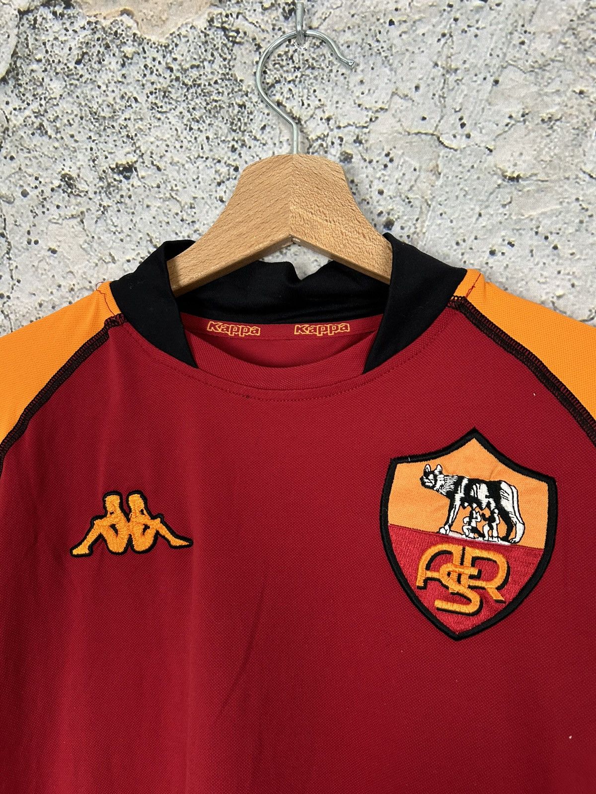 Kappa AS Roma Batistuta Soccer Jersey Vintage 90s Rare Kappa Size US L / EU 52-54 / 3 - 4 Thumbnail