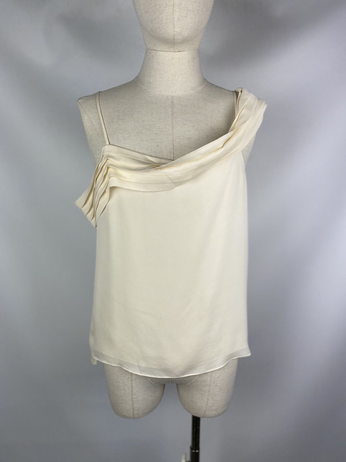 T by Alexander Wang BNWT! T Alexander Wang Pleated Shoulder silk top t shirt Size M / US 6-8 / IT 42-44 - 20 Thumbnail