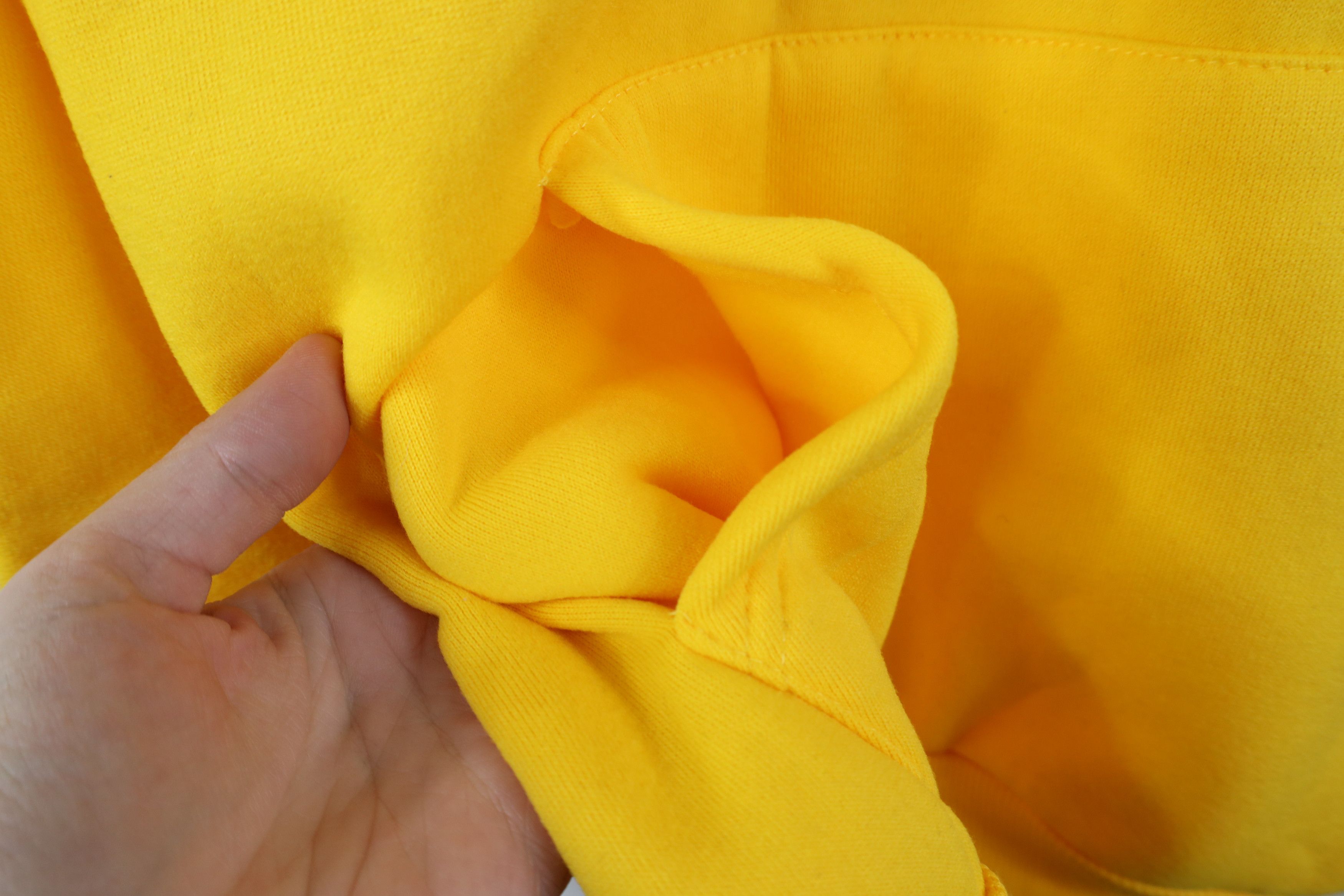 Vintage Vintage 90s Y2K Streetwear Thick Hoodie Sweatshirt Yellow Size US S / EU 44-46 / 1 - 5 Thumbnail