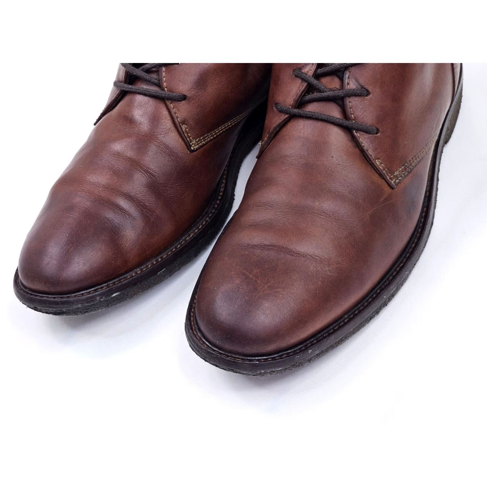 Johnston & Murphy Johnston & Murphy Copeland Chukka Boots Brown Leather Sheepskin Men 7.5M Size US 8 / EU 41 - 4 Thumbnail