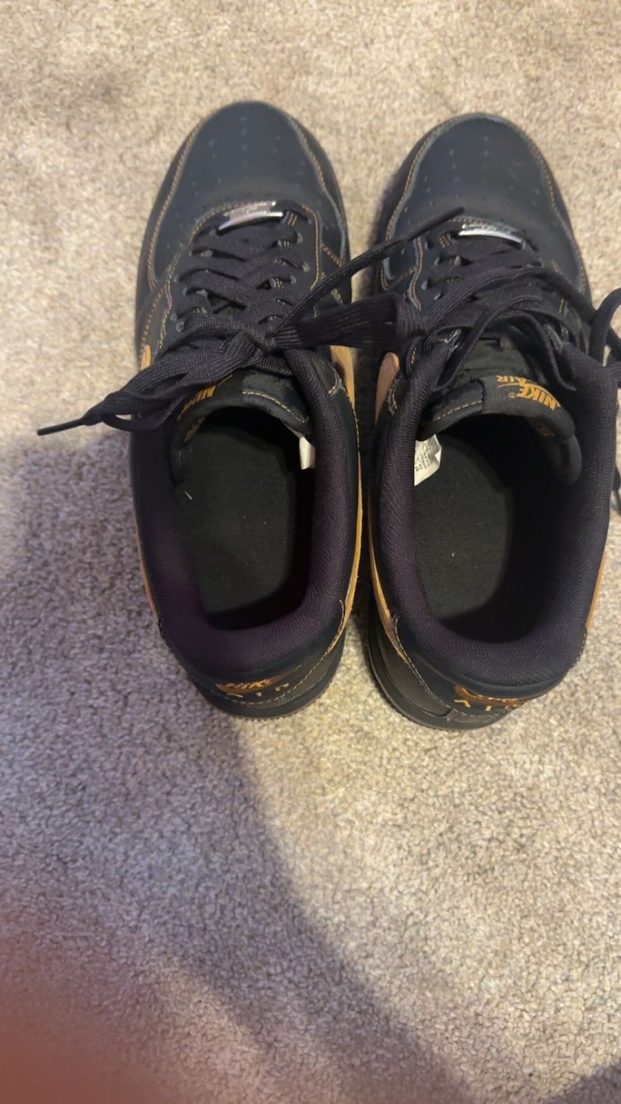 Nike Black and gold Airforce 1 Size US 10 / EU 43 - 6 Thumbnail