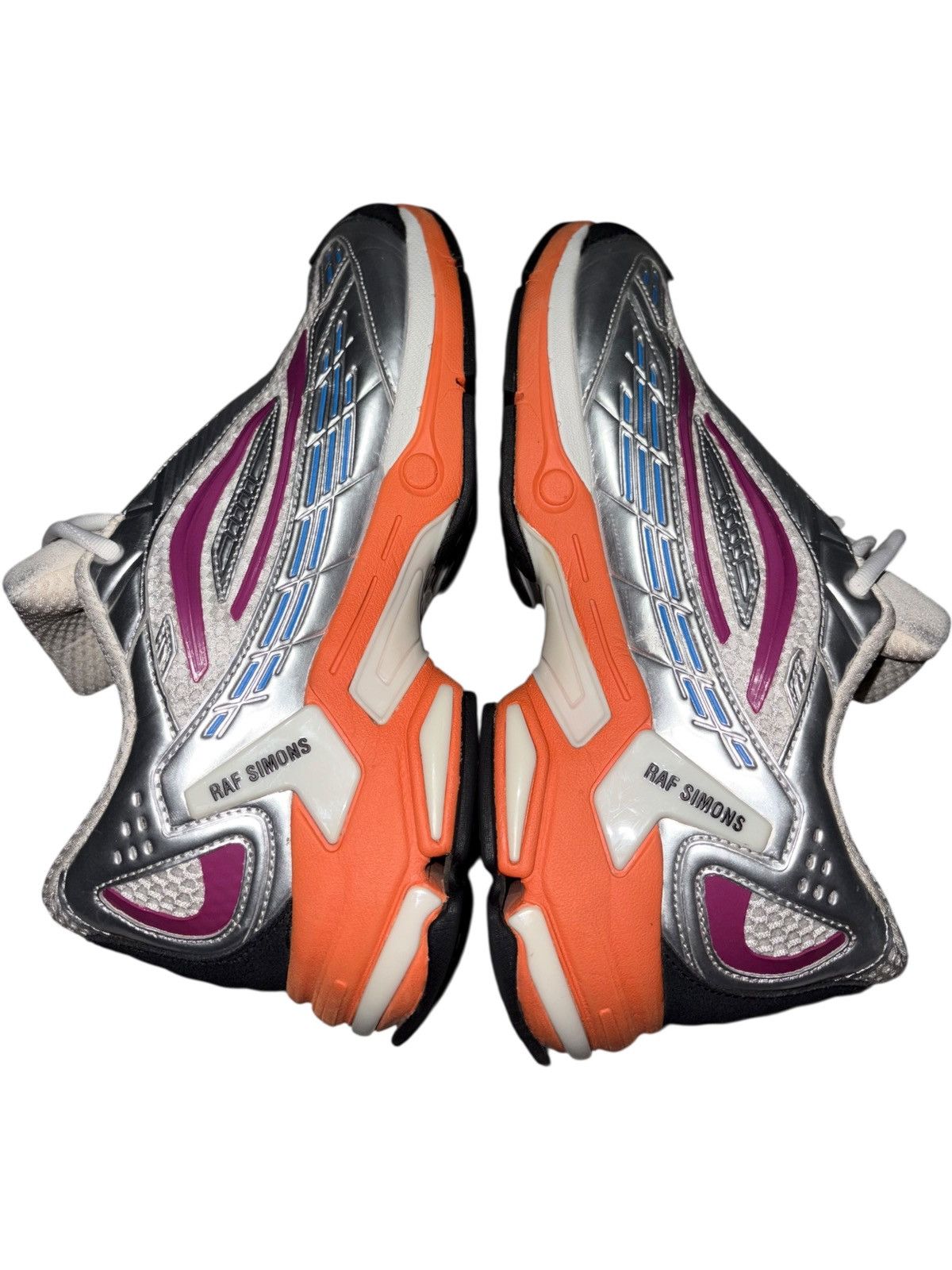 Raf Simons Ultrasceptre Silver Orange Sneaker Trainer shoes