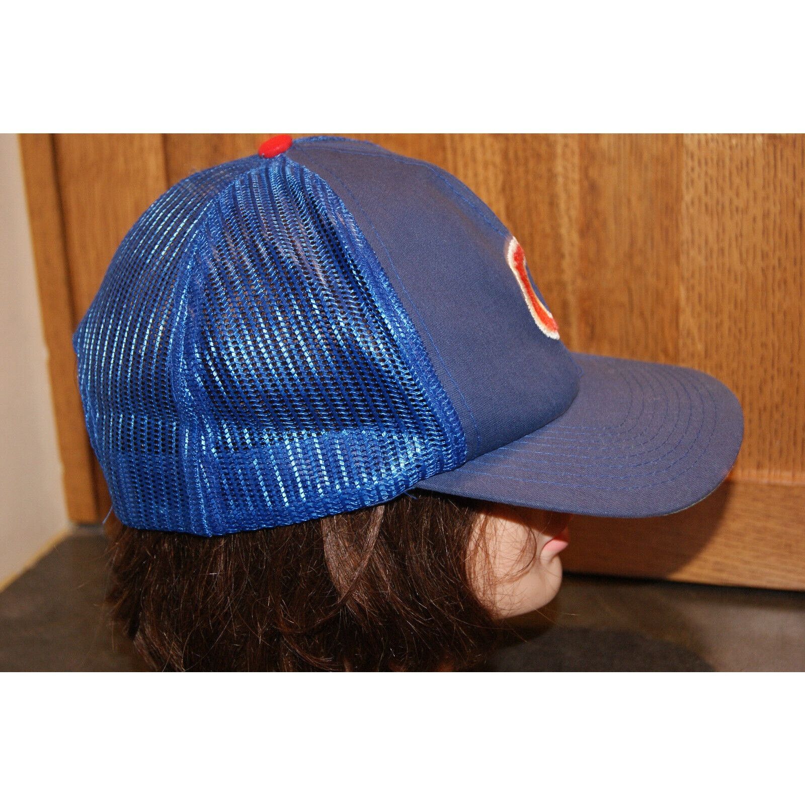 Other VTG 80 Chicago Cubs Snapback Mesh Trucker Hat Cap Twins M/L Size ONE SIZE - 3 Thumbnail