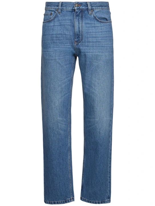 Z Zegna o1lsvrm0525 Vintage House 5-Pocket Cotton Jeans in Blue Size US 32 / EU 48 - 1 Thumbnail
