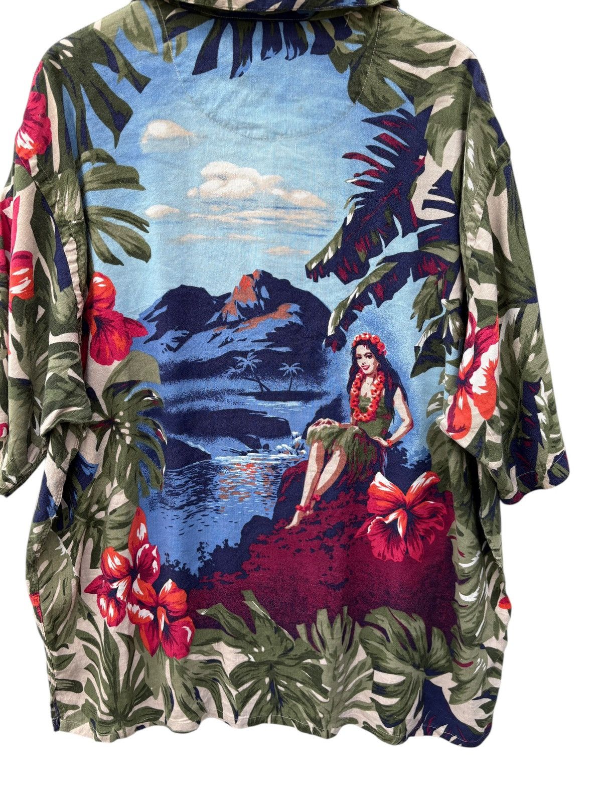 Nautica Vintage Nautica Floral Hulla Girl Big Size Hawaiian Shirt Size US XXL / EU 58 / 5 - 6 Thumbnail