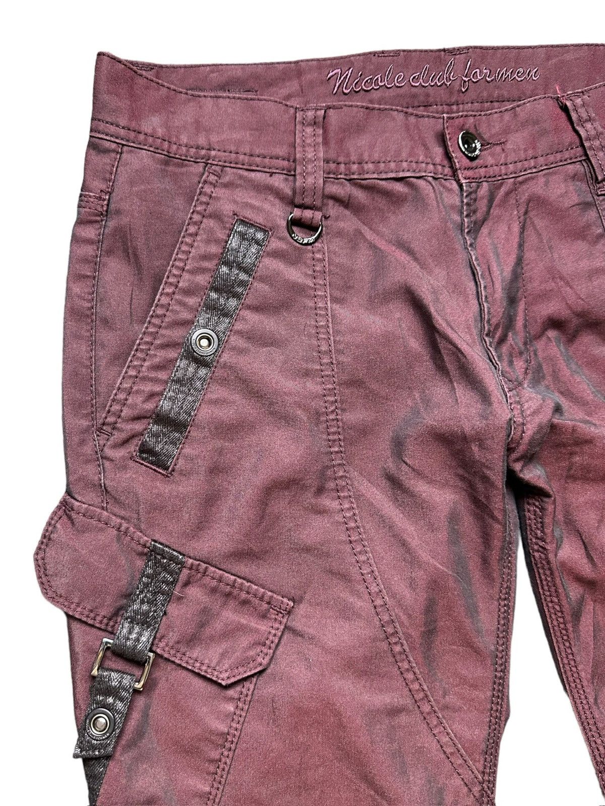 If Six Was Nine [33 x 42] Y2k NCFM gasmask j-rock Gothic cargo pant Size US 33 - 6 Thumbnail