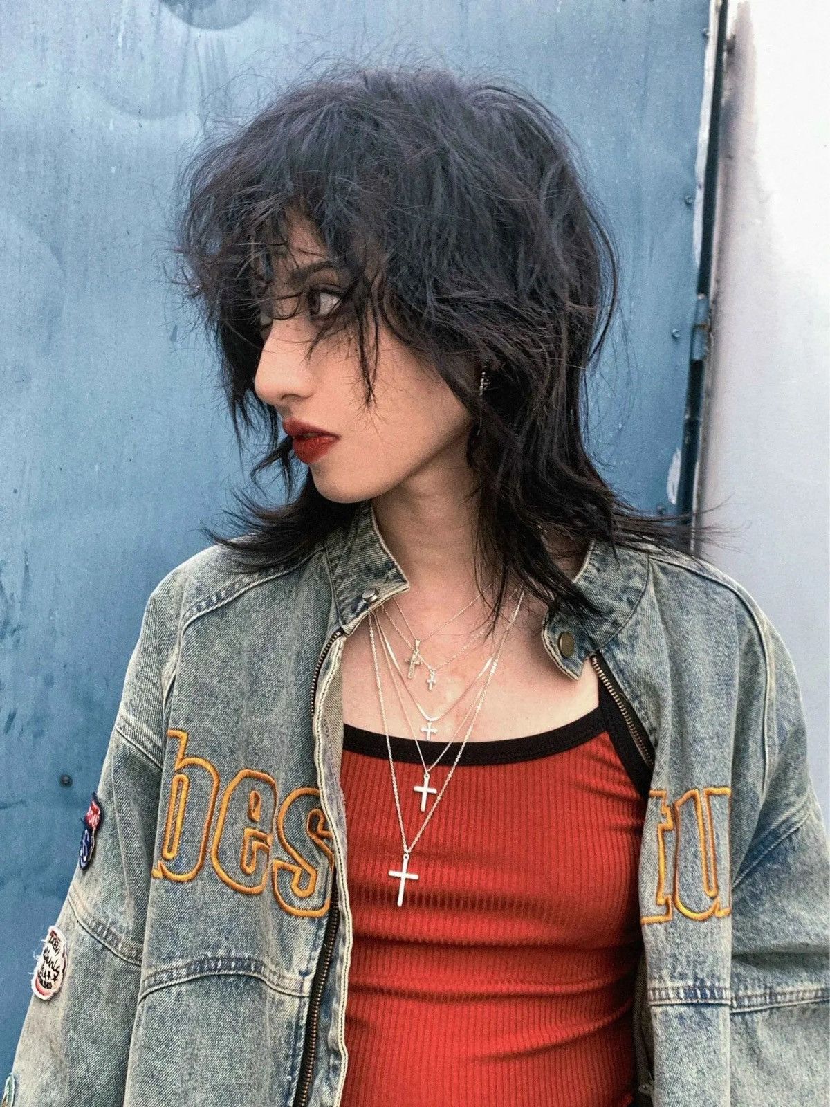 Vintage American vintage denim jacket bomber oversize y2k unisex Size US L / EU 52-54 / 3 - 16 Thumbnail
